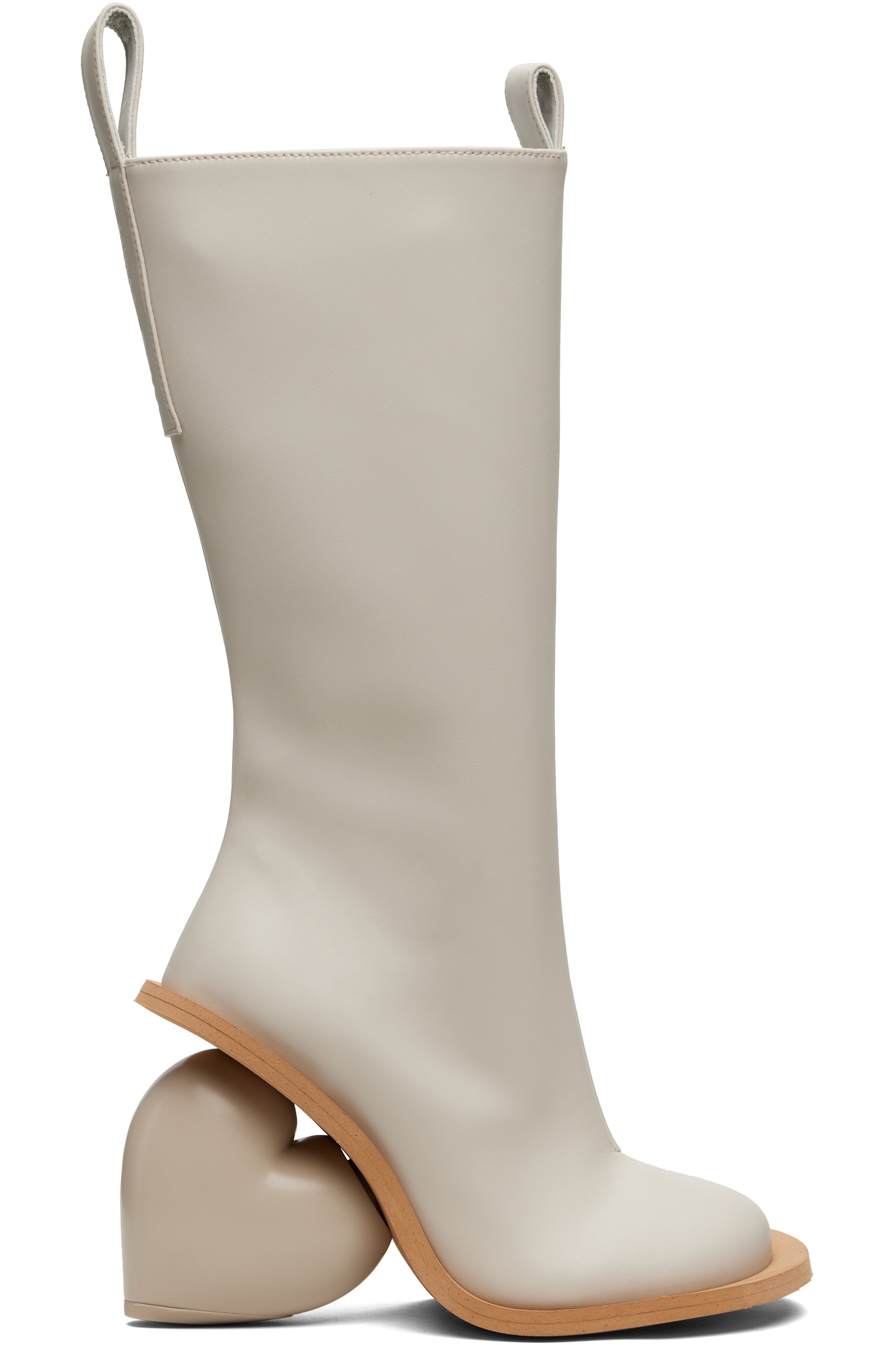 YUME YUME - SSENSE Exclusive Beige Love Tall Boots