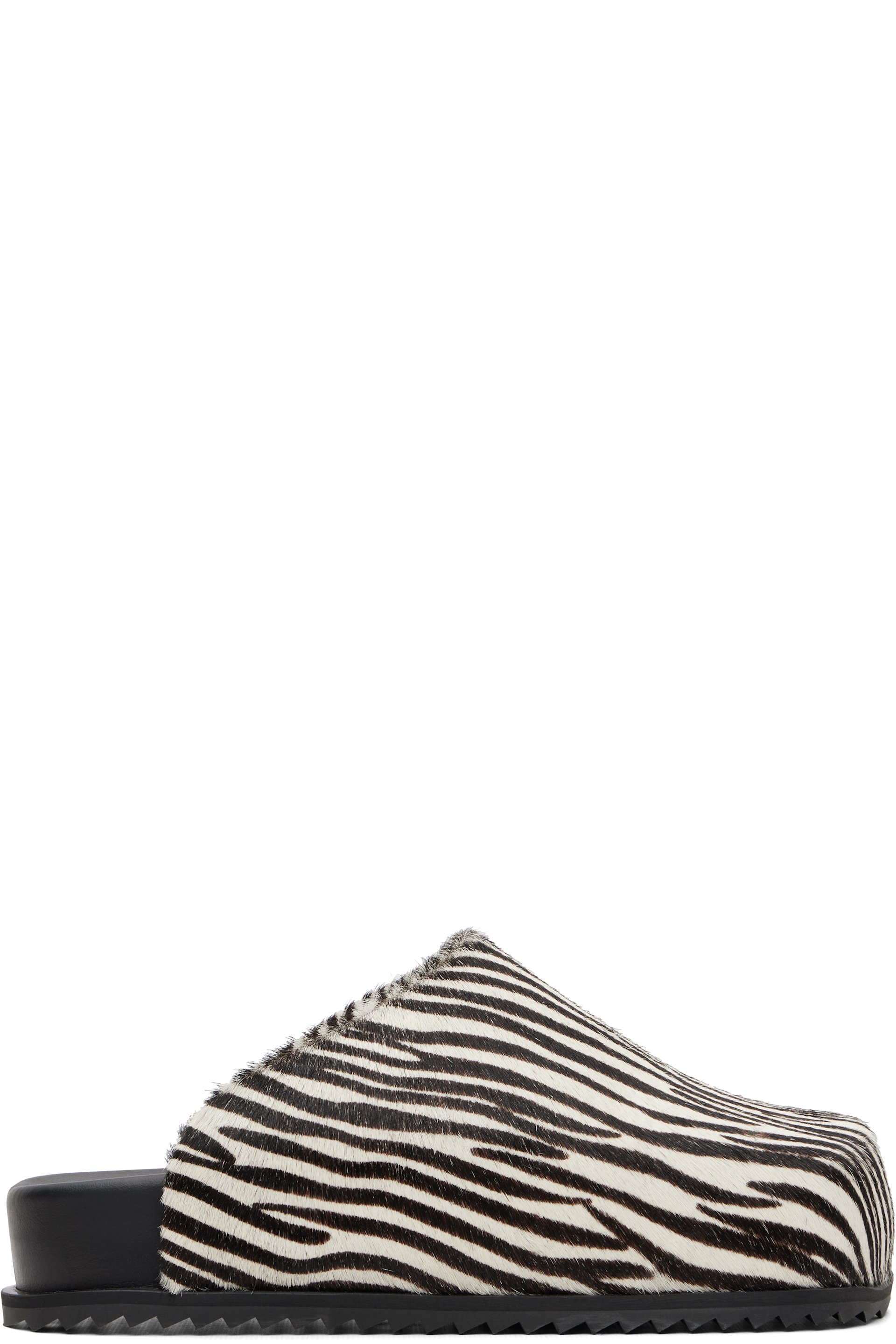 YUME YUME - SSENSE Exclusive White & Brown Truck Slide Loafers
