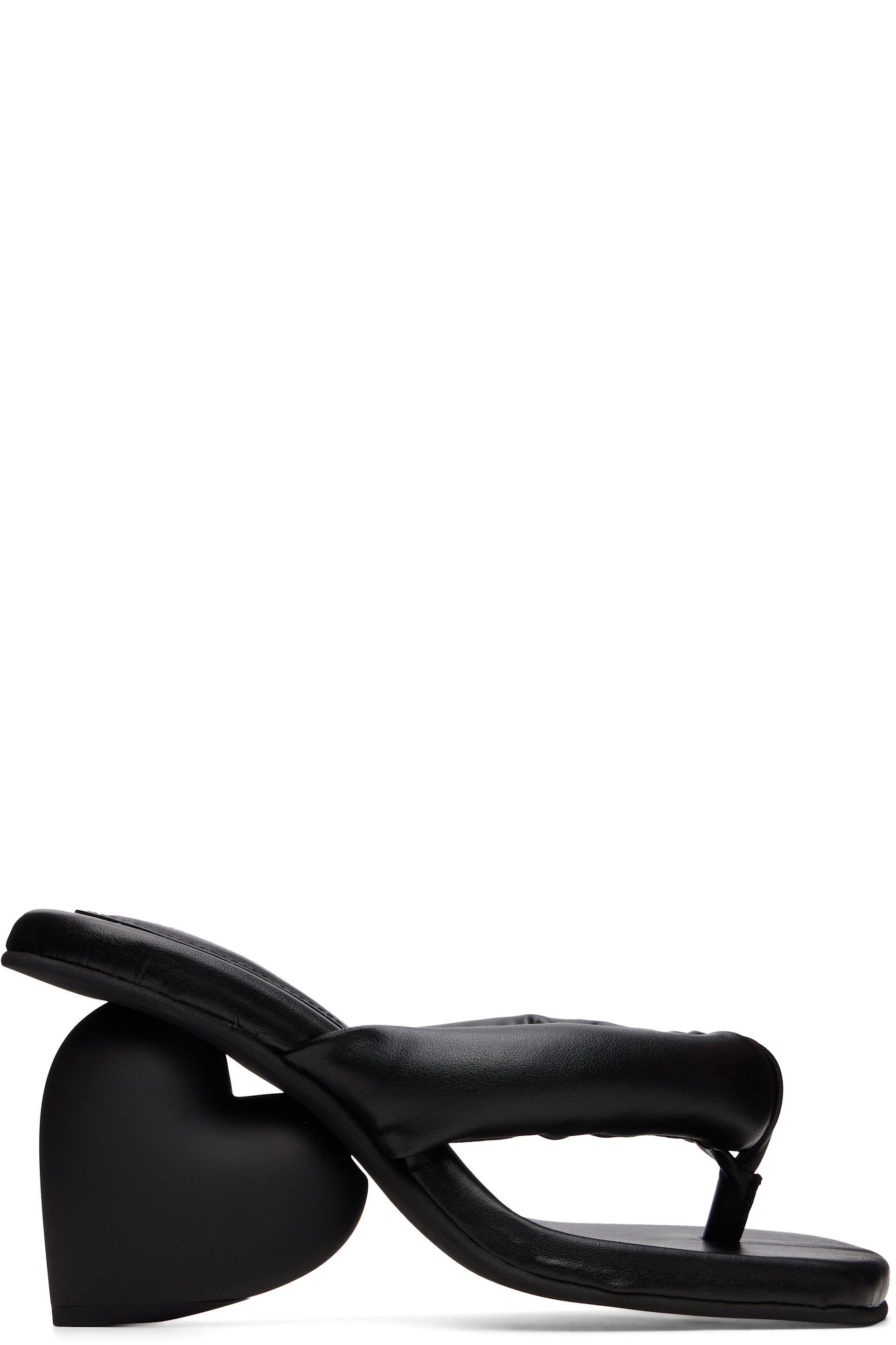 YUME YUME - Black Love Mule Heeled Sandals