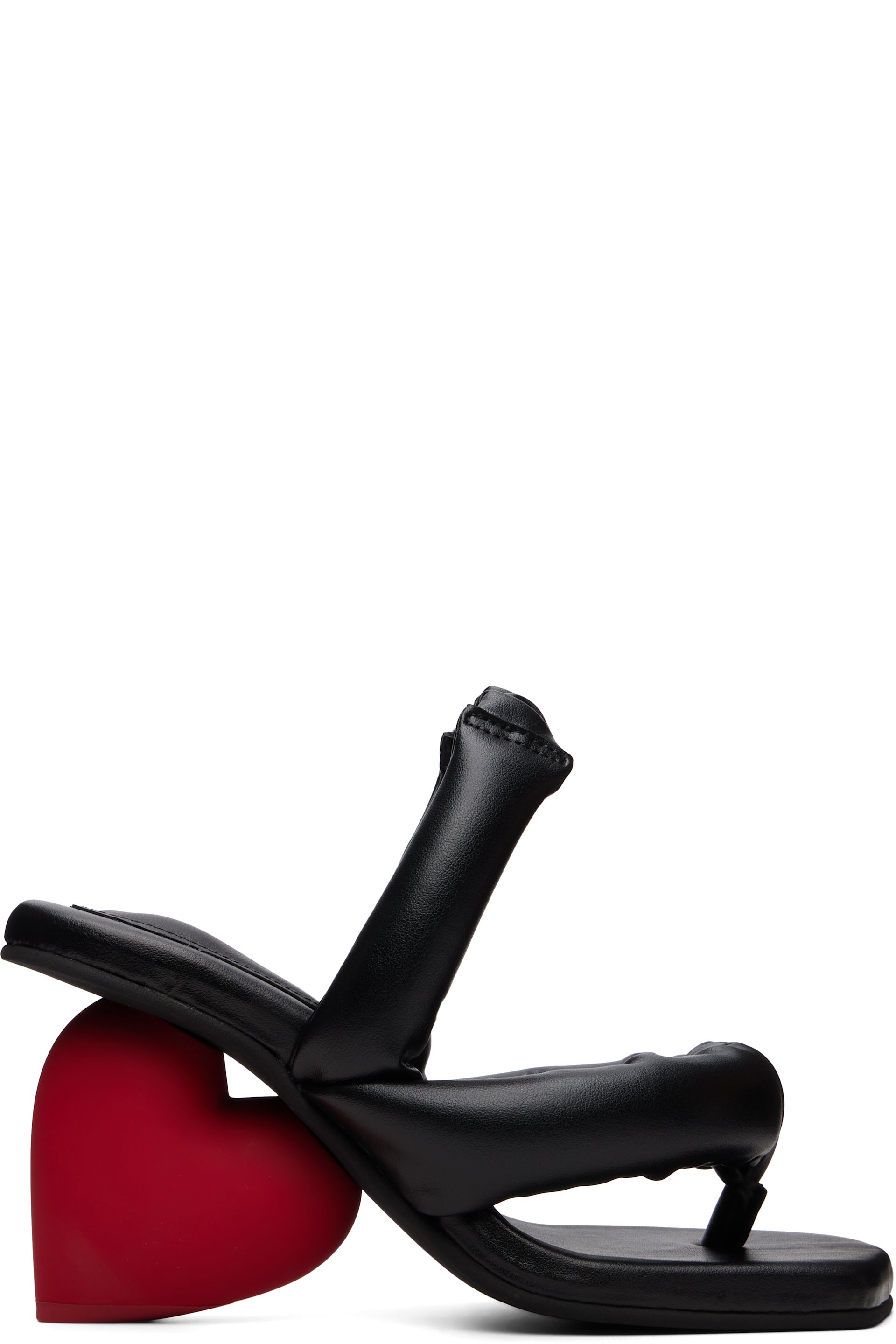 YUME YUME - Black & Red Love Heeled Sandals