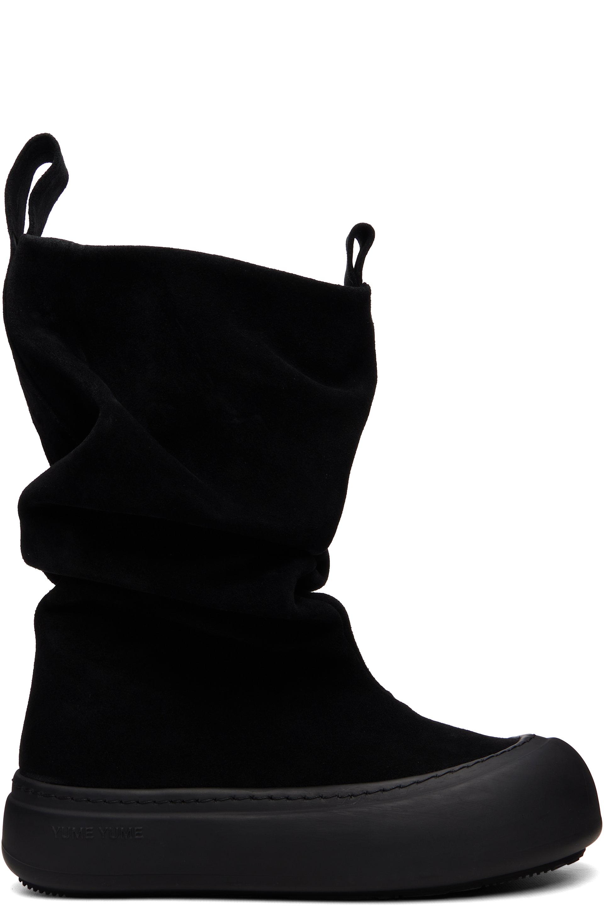YUME YUME - SSENSE Exclusive Black Low FIsherman Chelsea Boots