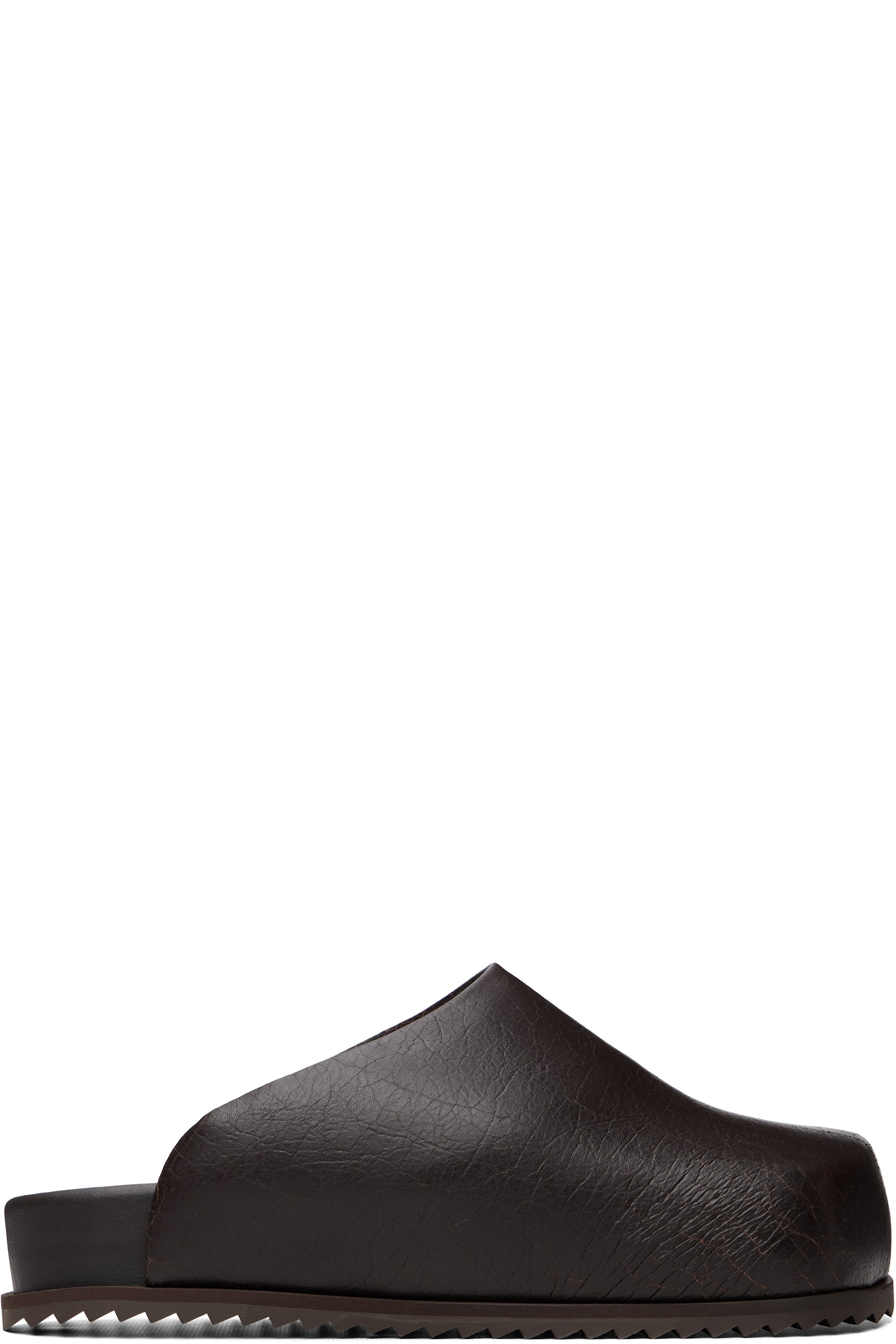 YUME YUME - SSENSE Exclusive Brown Truck Slide Slip-on Loafers