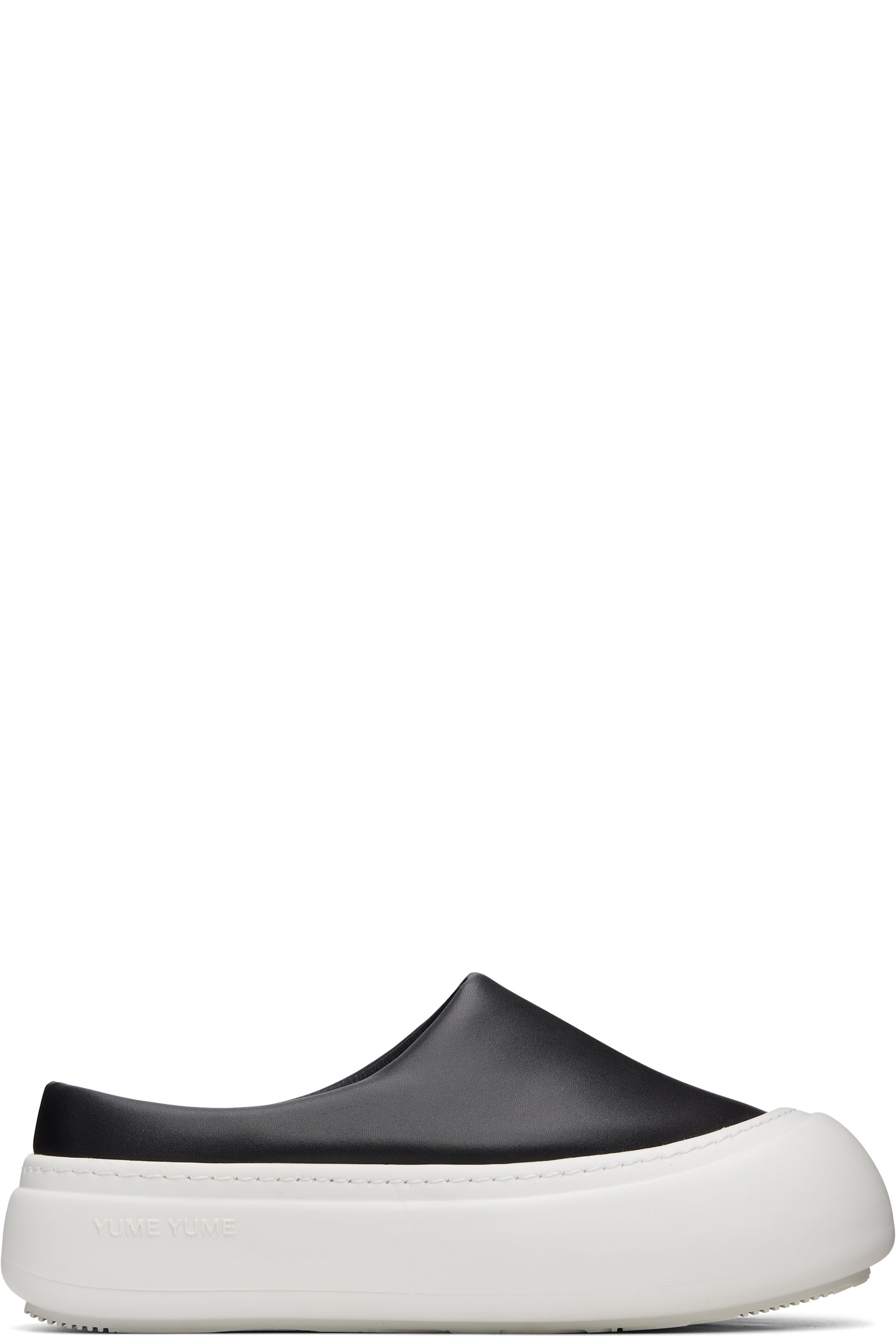 YUME YUME - SSENSE Exclusive Black & White Goofy Slider Sneakers