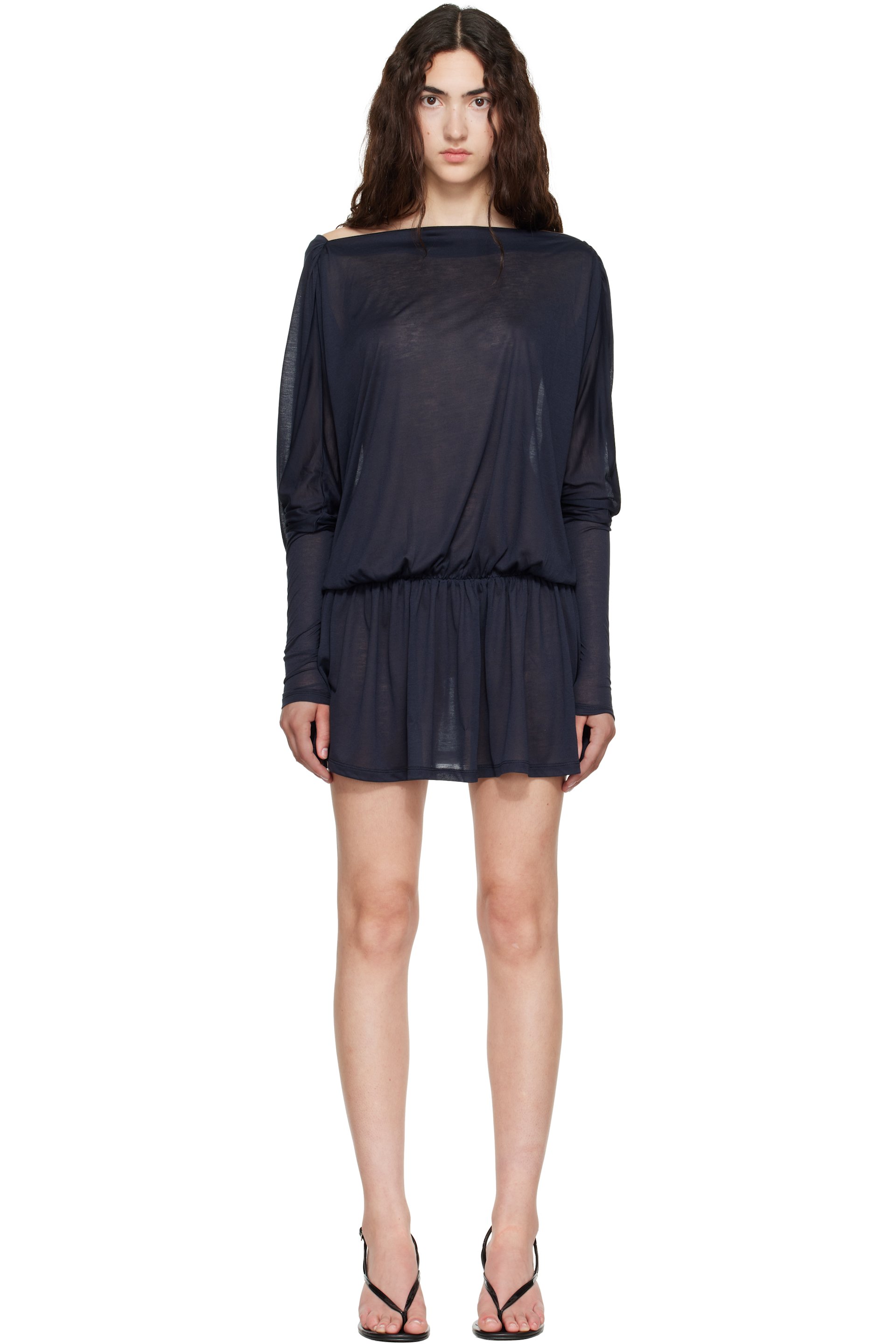 Belle Anna - Navy Alder Minidress