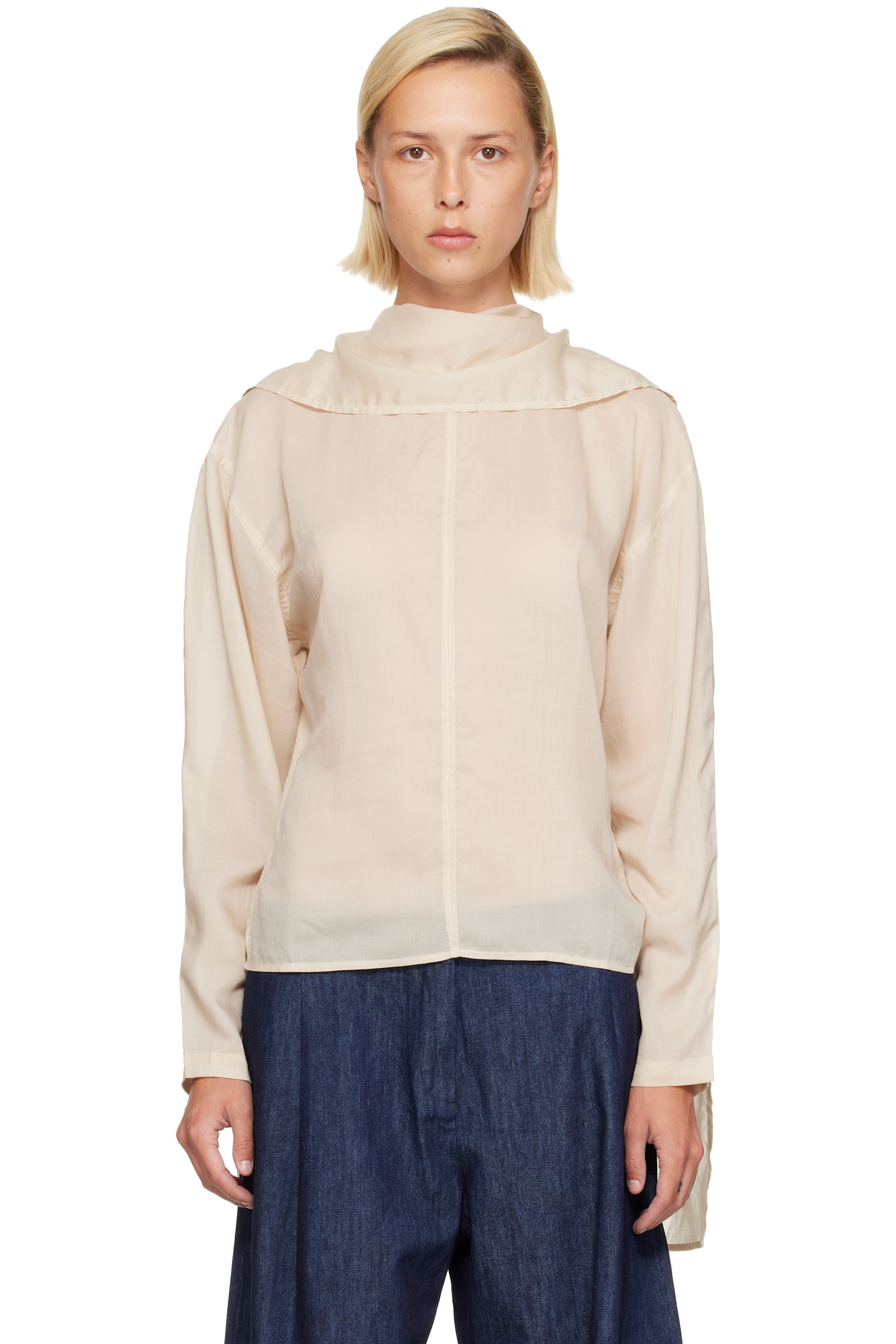 Belle Anna - Off-White Stream Blouse