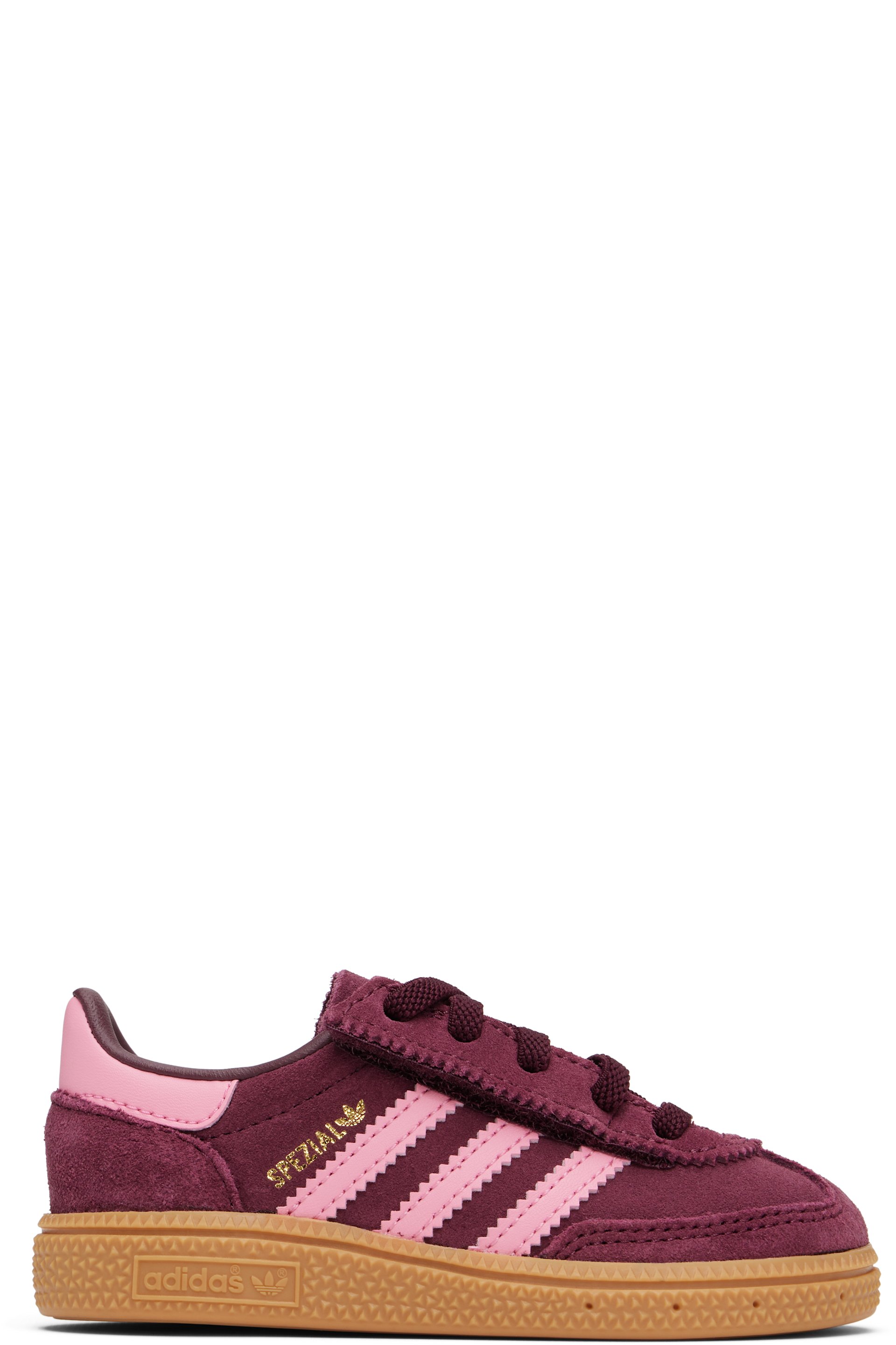 adidas Kids - 酒红色 Handball Spezial Comfort Closure 婴儿运动鞋