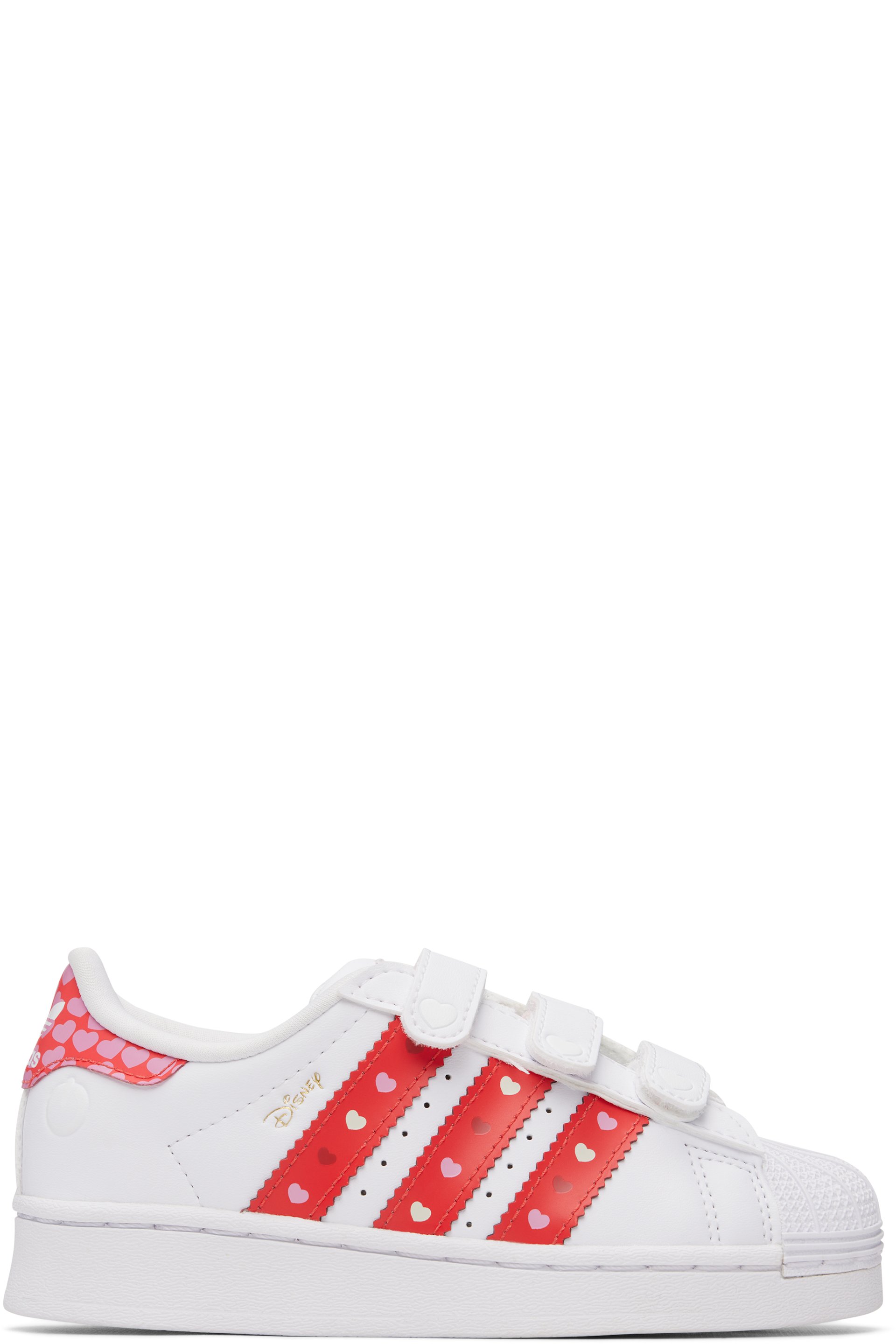 adidas Kids - Little Kids White Disney Superstar LED Lights Sneakers