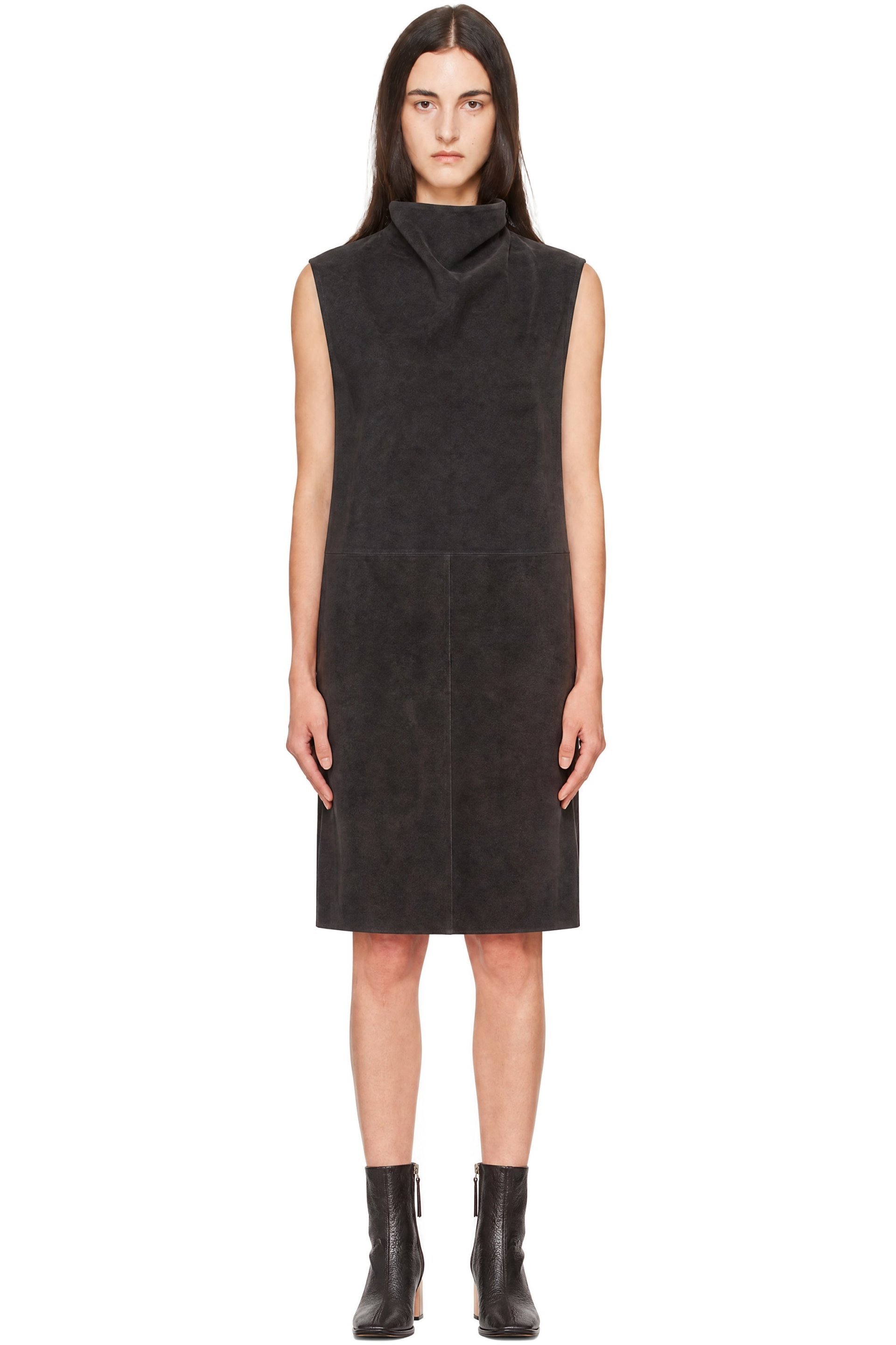 Lauren Manoogian - Gray Suede Midi Dress