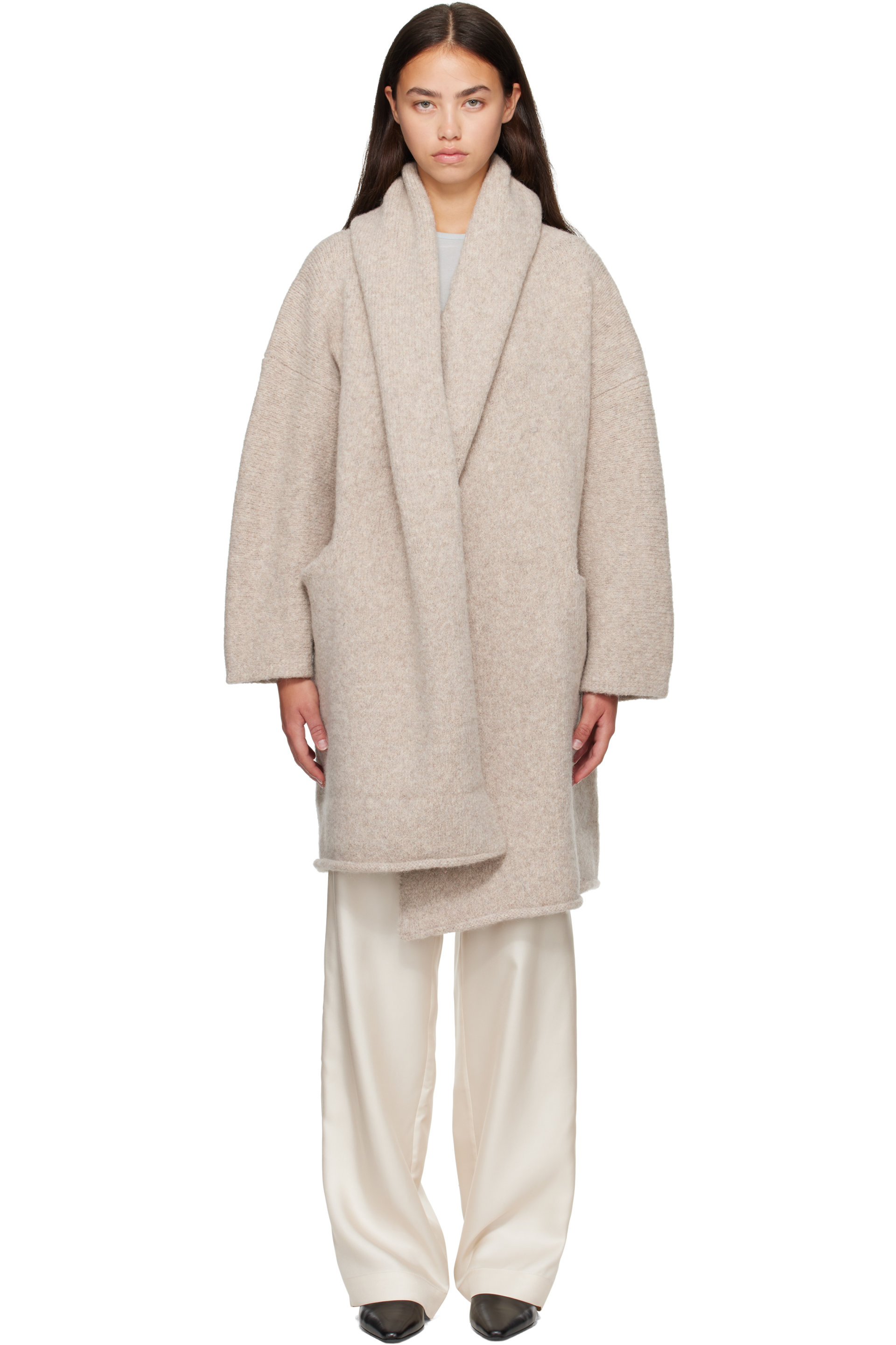 Lauren Manoogian - Off-White Capote Coat