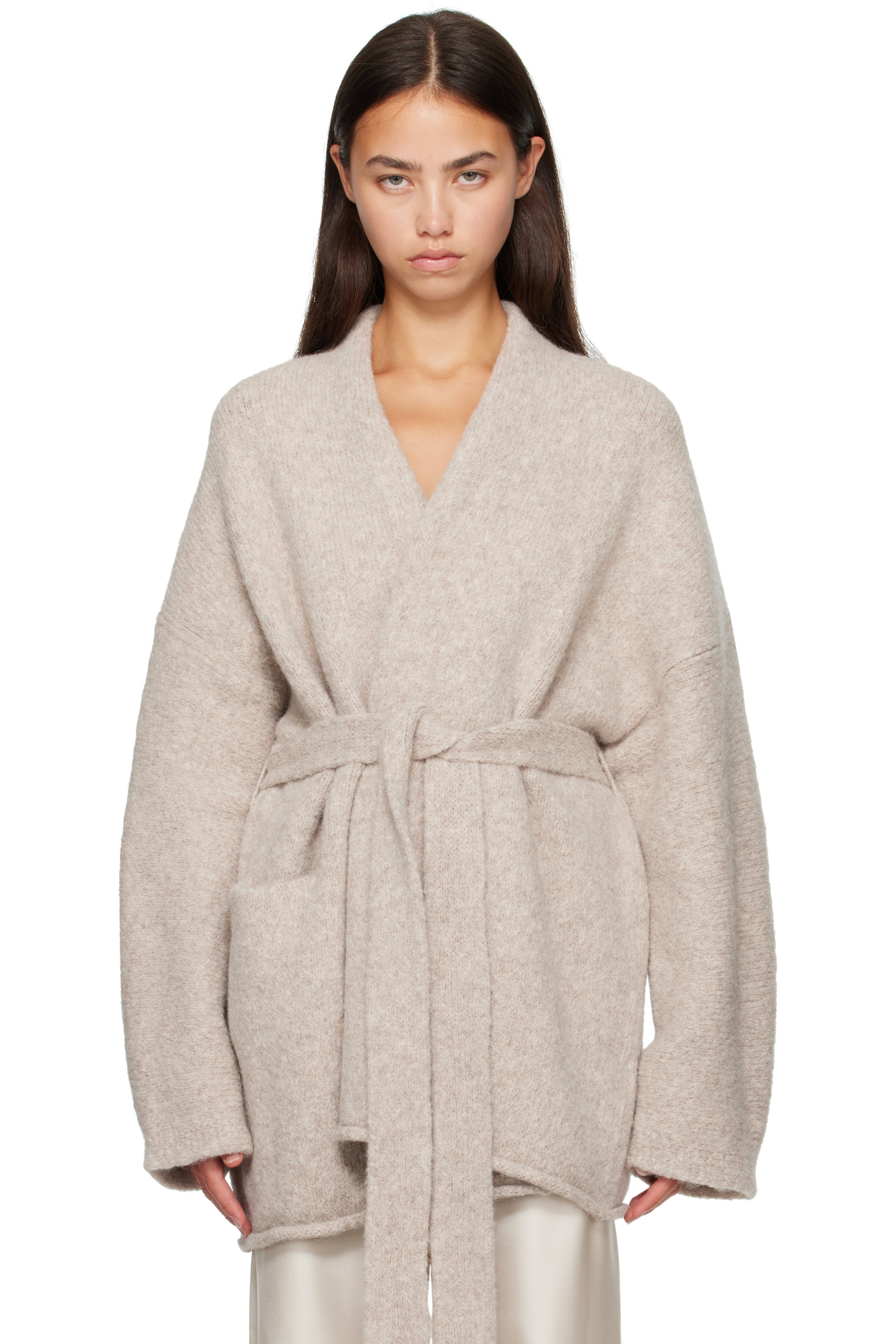 Lauren Manoogian - Cardigan Coto blanc cassé