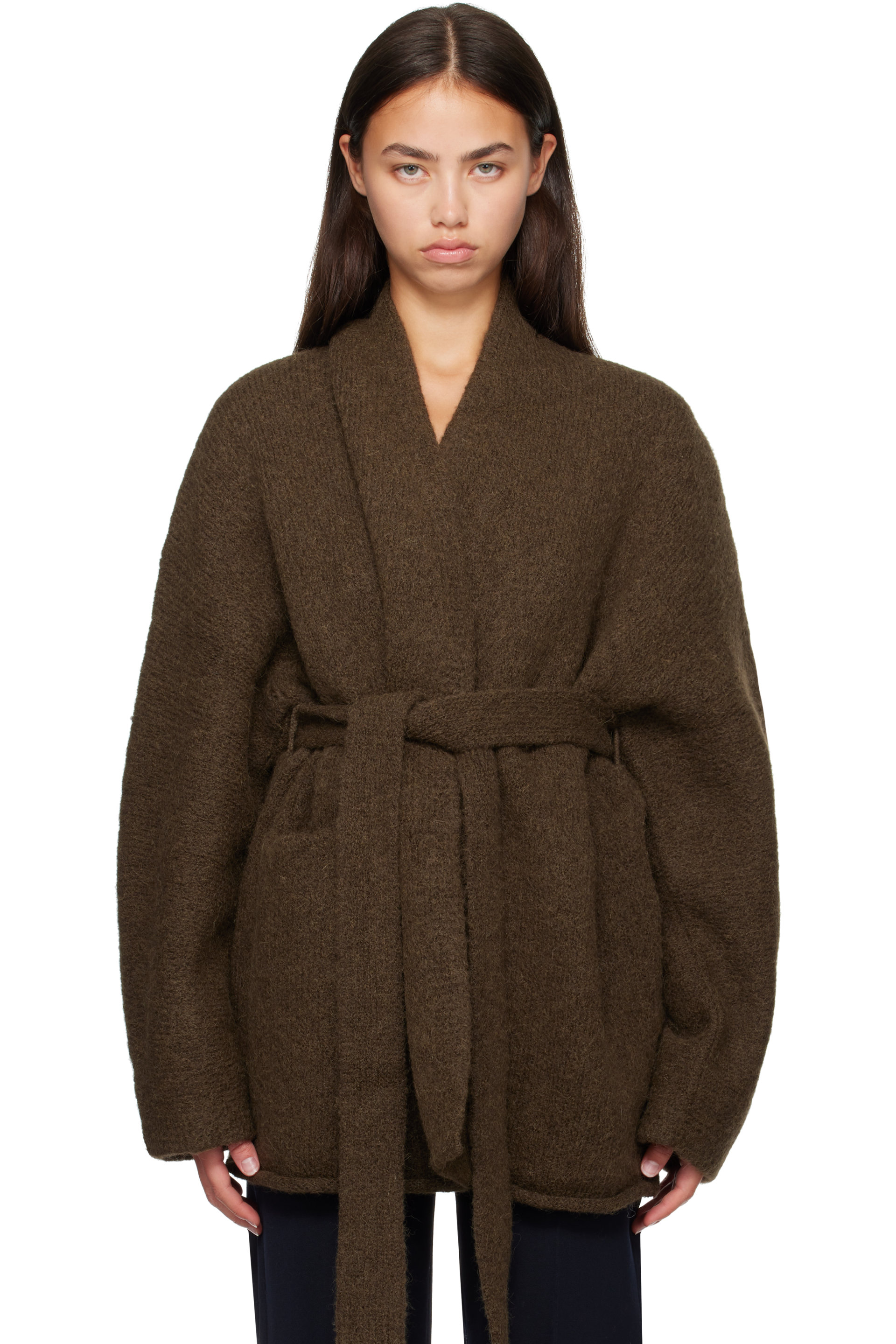 Lauren Manoogian - Cardigan Coto kaki