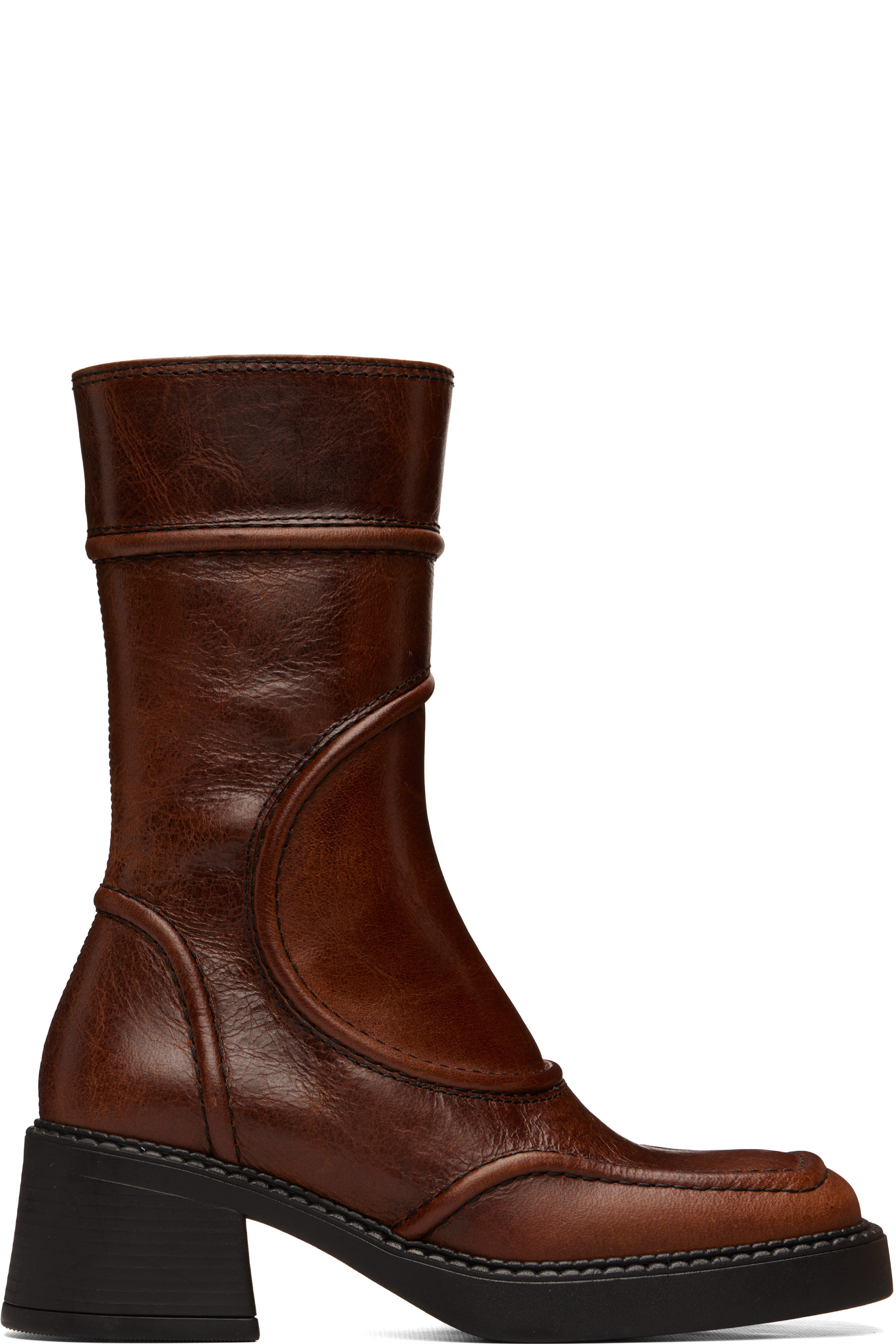 Miista - Bottes Malene brunes