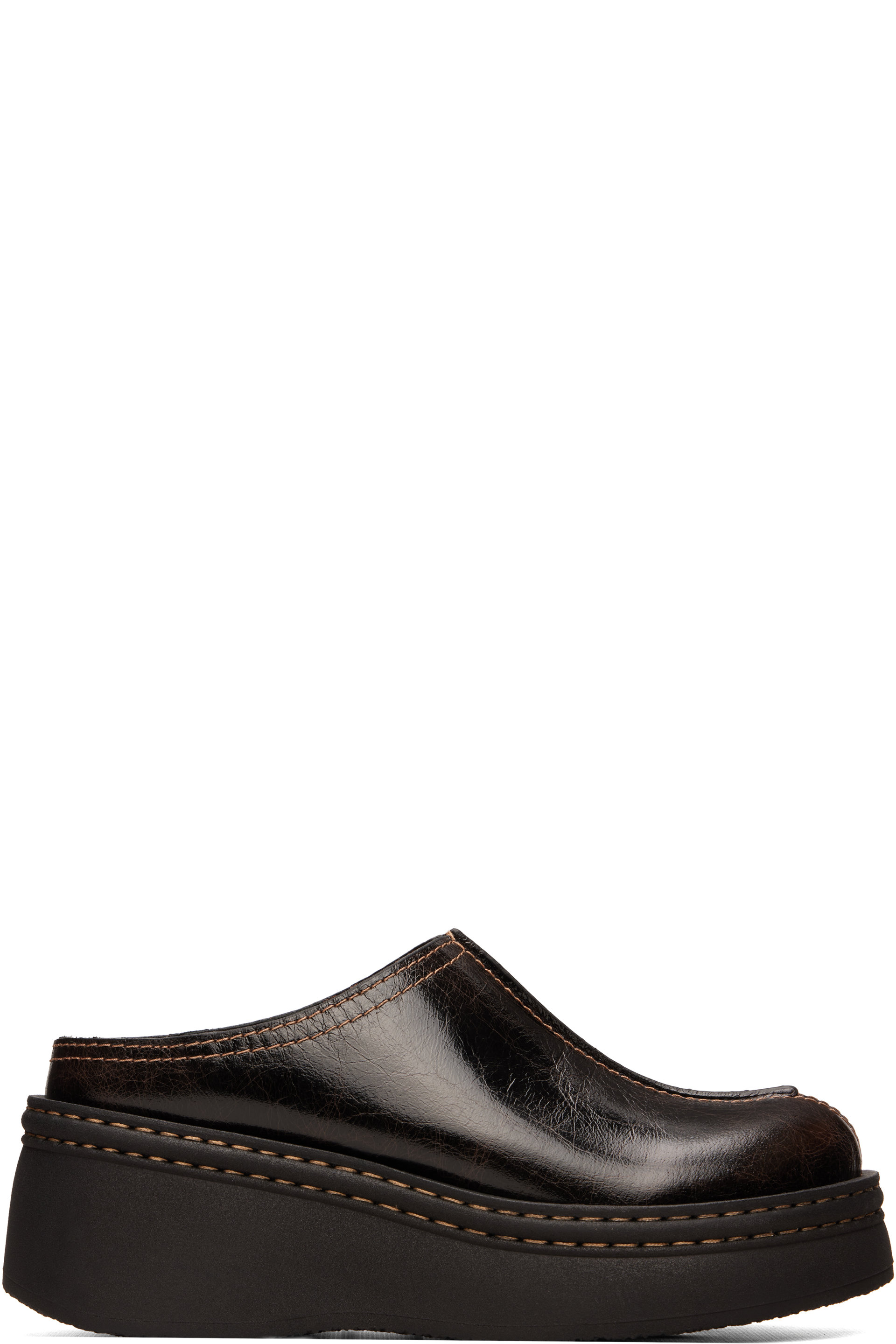 Miista - Brown Mego Mule Flats