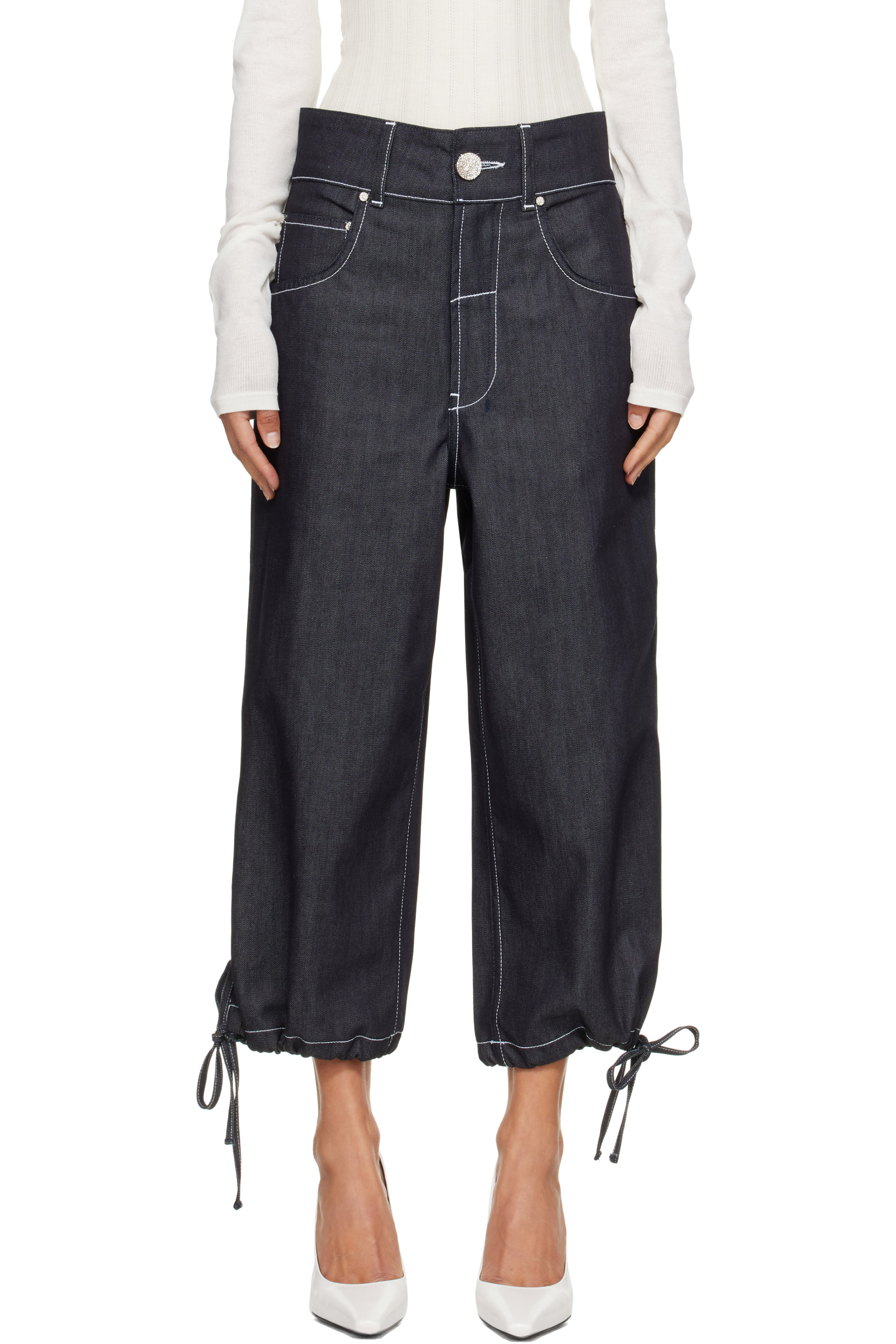 Veneda Carter - Navy Duo Capri Jeans