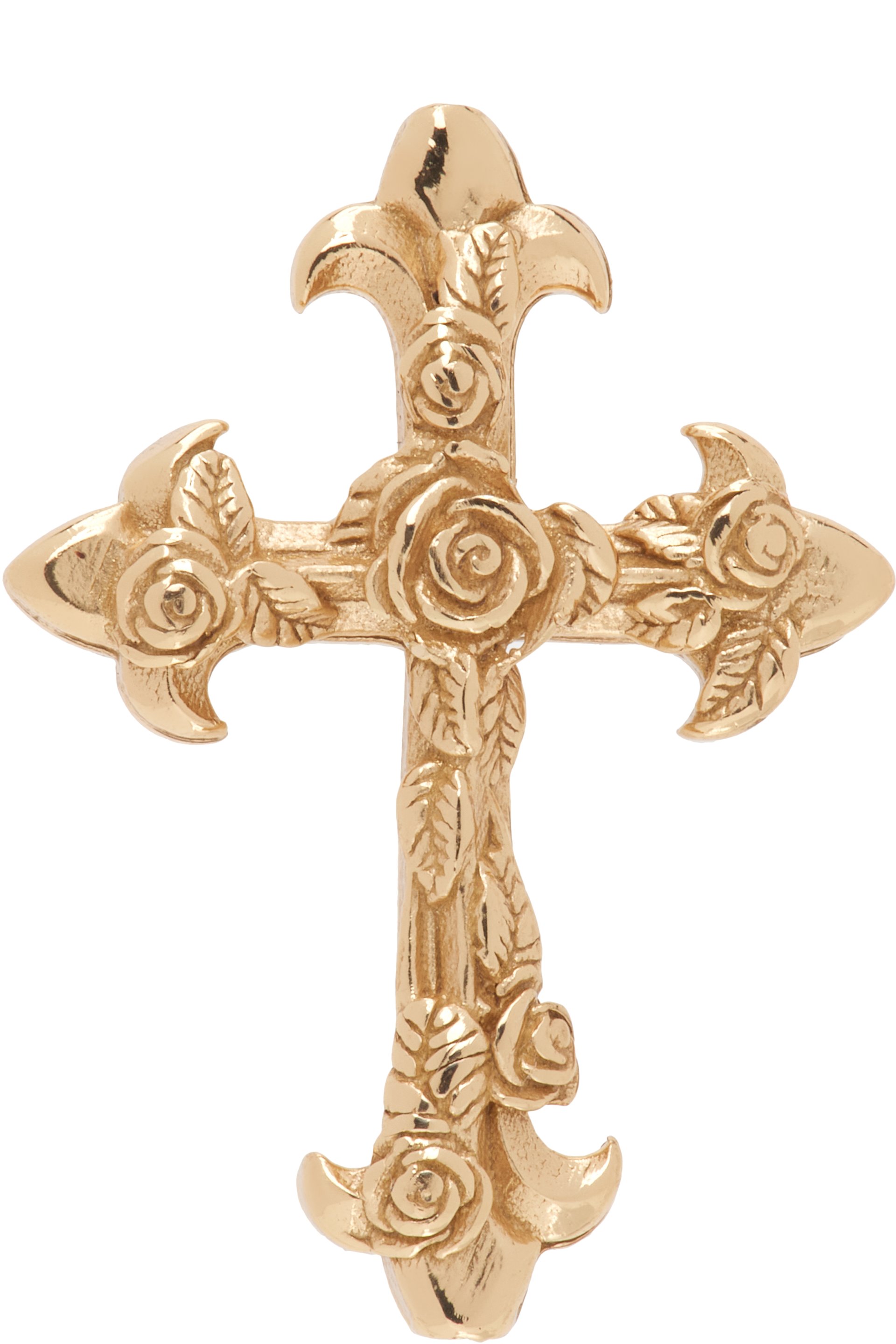 Emanuele Bicocchi - Rose Cross Stud Single Earring