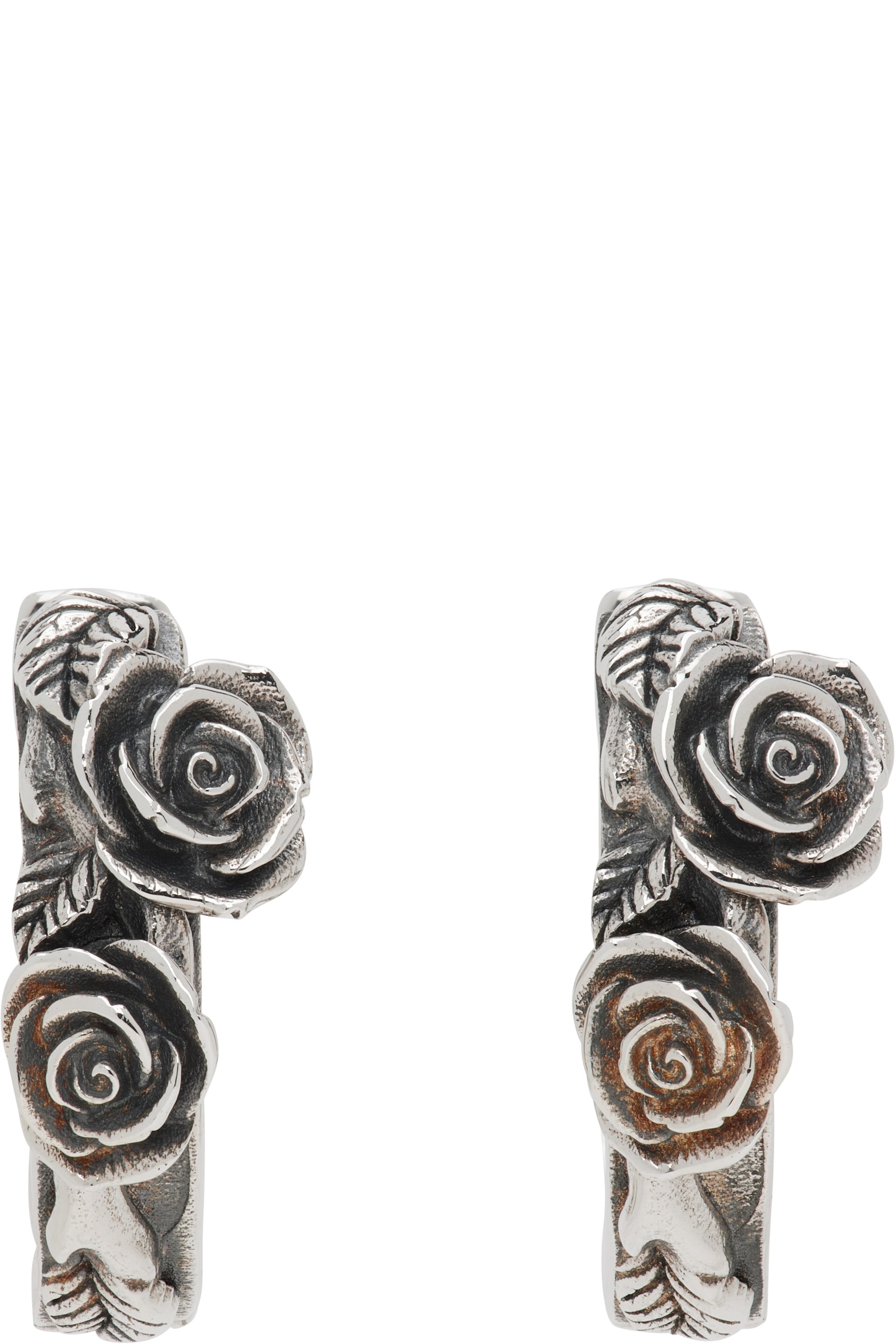 Emanuele Bicocchi - Rose Hoop Earrings