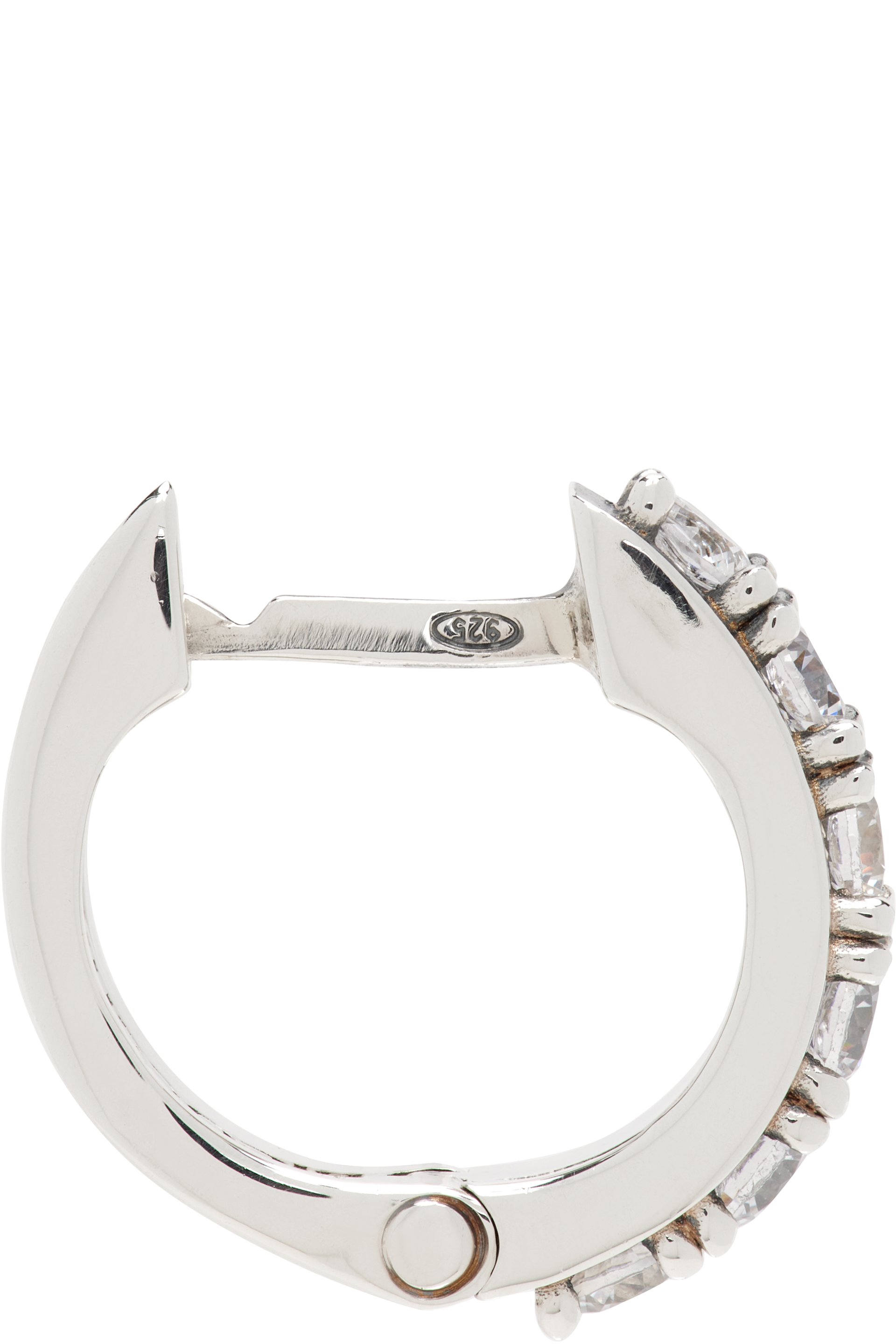 Emanuele Bicocchi - Crystal Hoop Single Earring