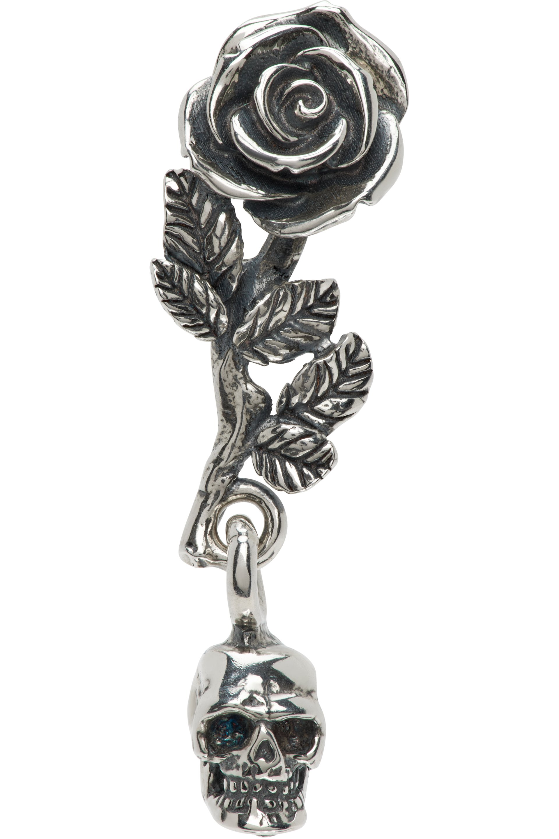 Emanuele Bicocchi - Rose & Skull Single Earring