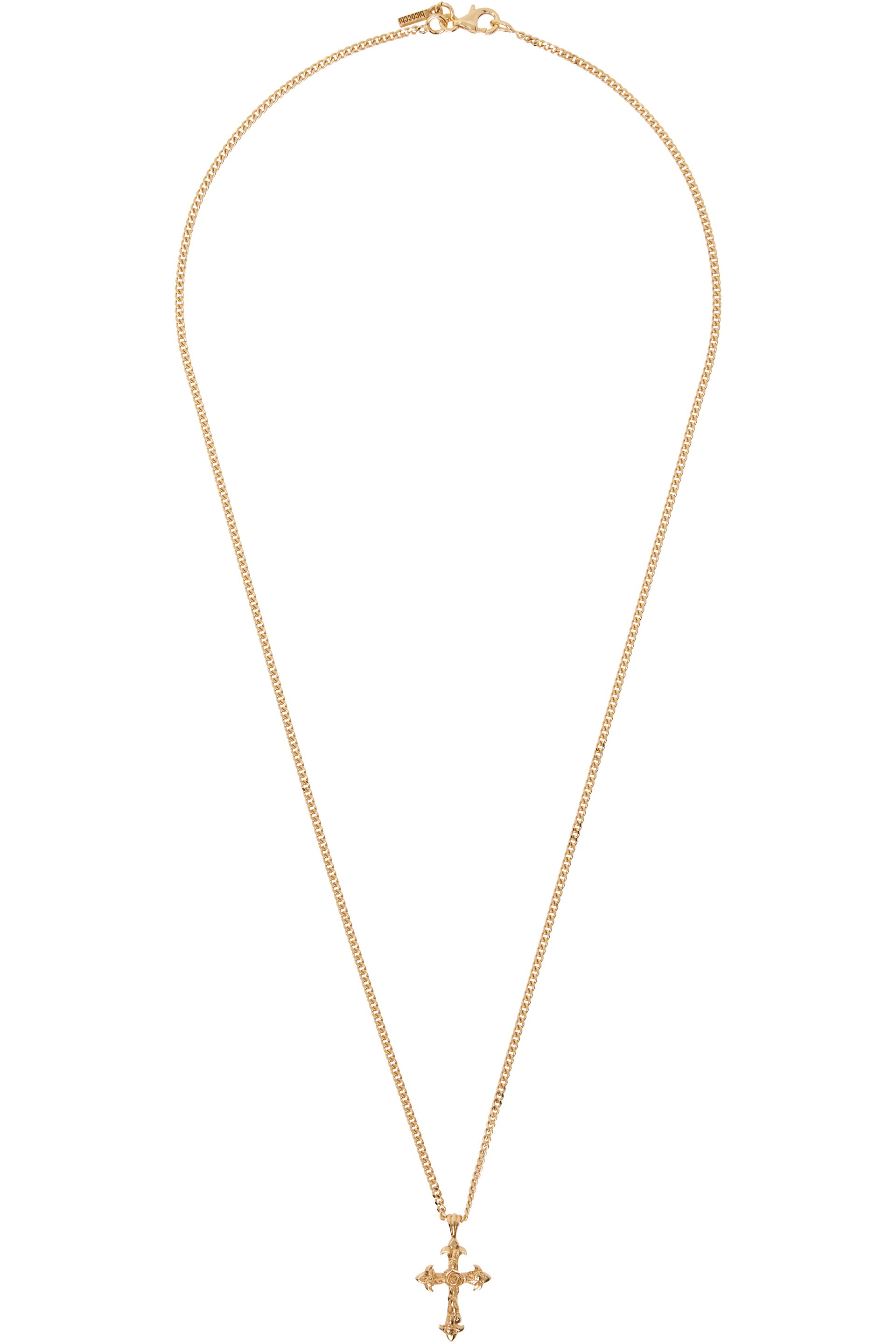 Emanuele Bicocchi - Small Rose Cross Necklace