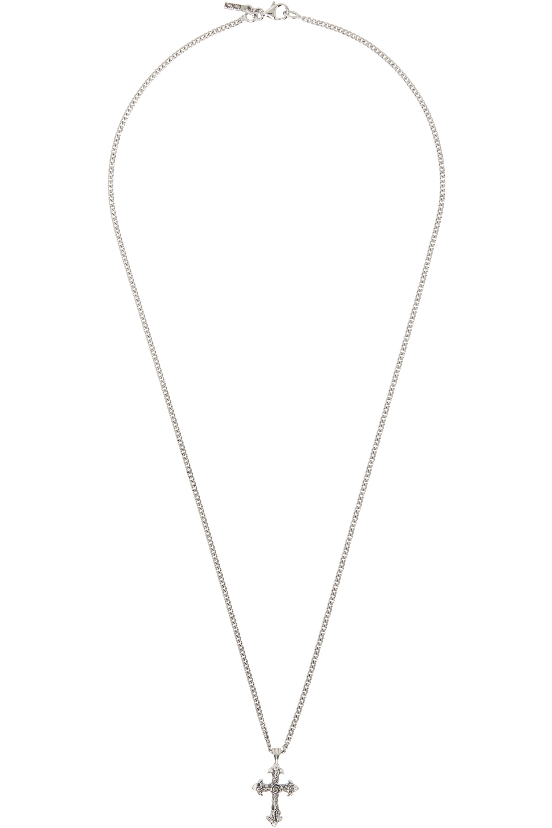 Emanuele Bicocchi - Small Rose Cross Necklace