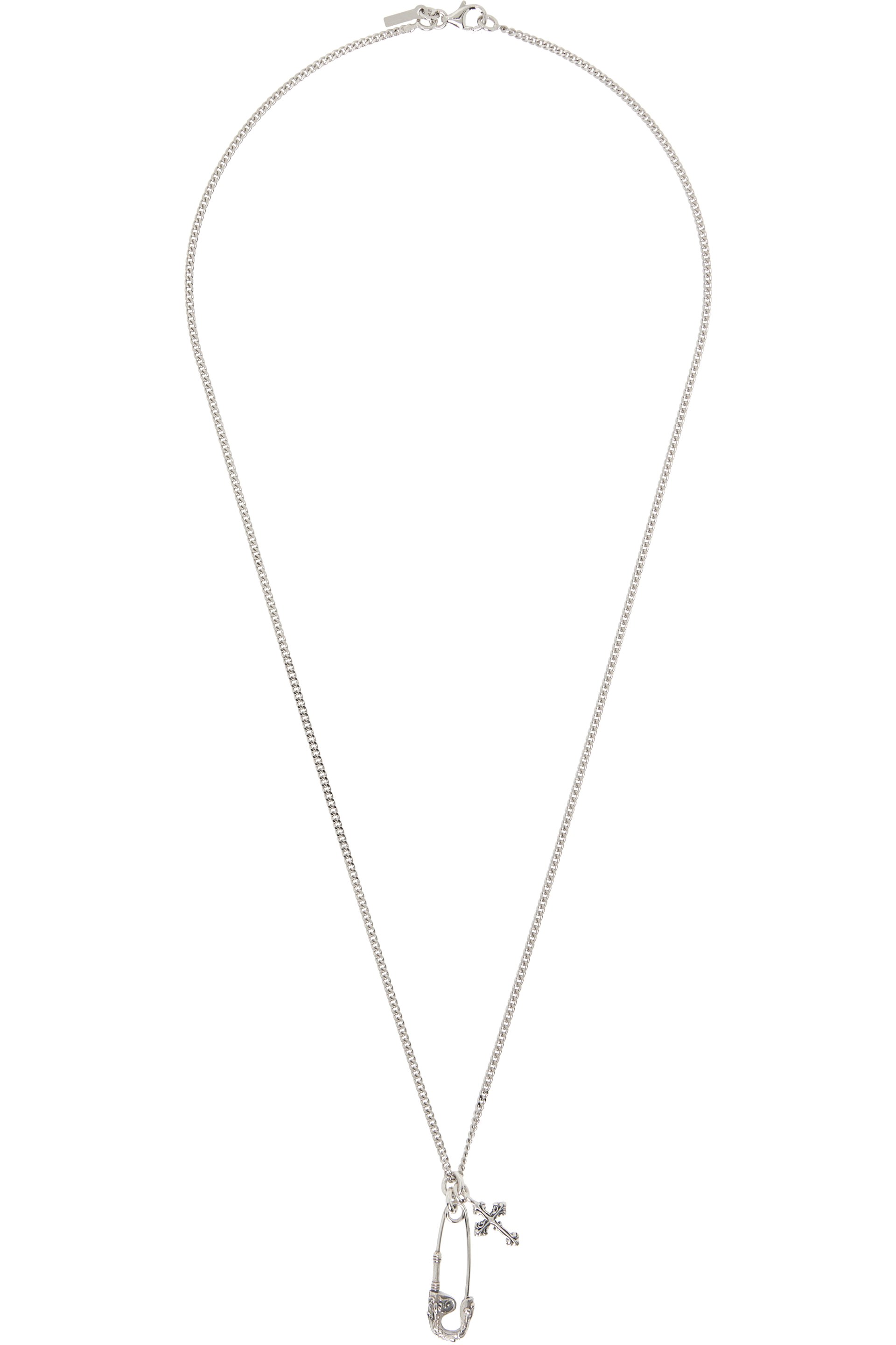 Emanuele Bicocchi - Pin & Cross Pendant Necklace