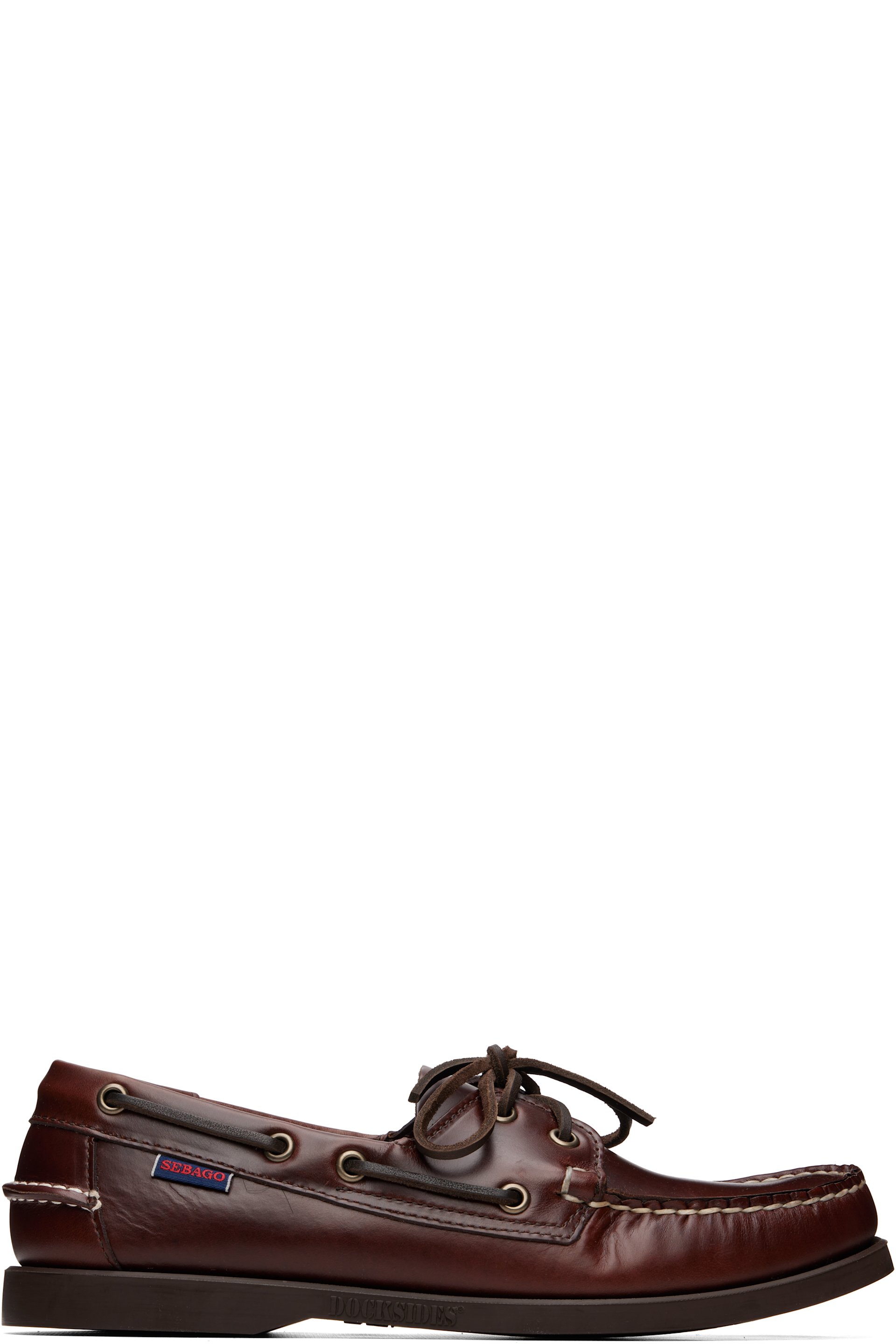 Sebago - Brown Docksides Portland Waxed Boat Shoes