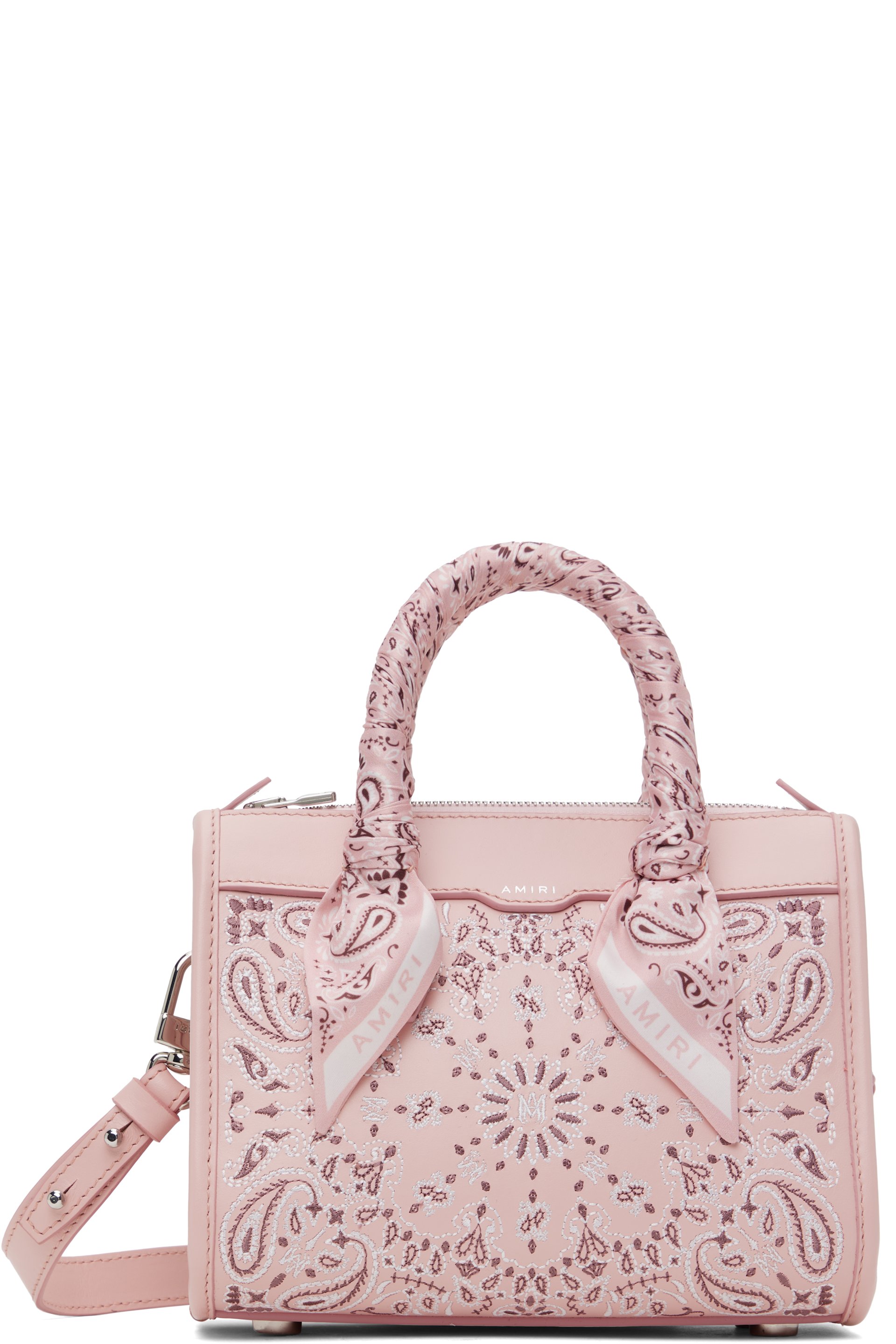 AMIRI - Pink Bandana Micro Triangle Bag