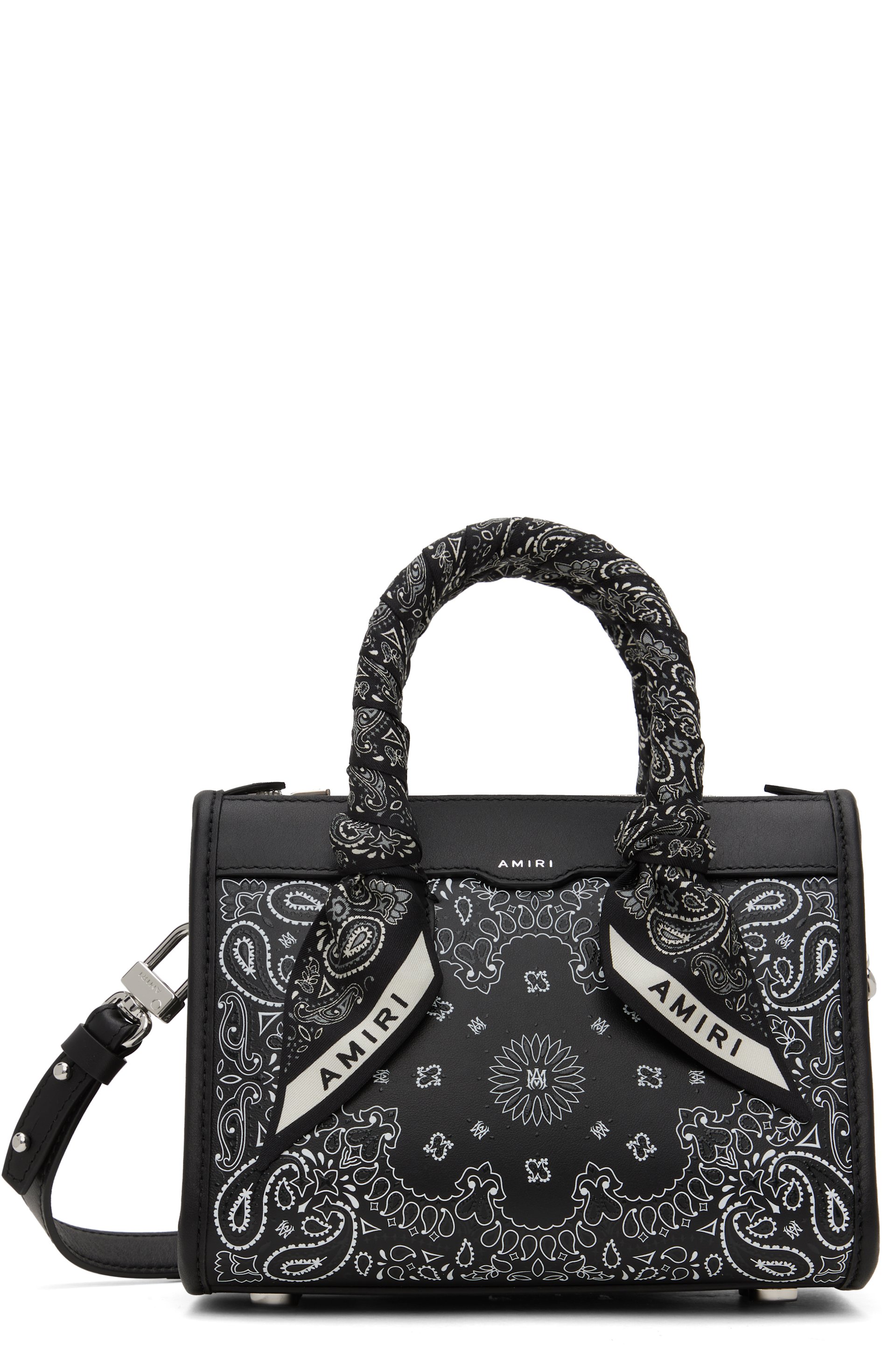 AMIRI - Black Bandana Micro Triangle Bag