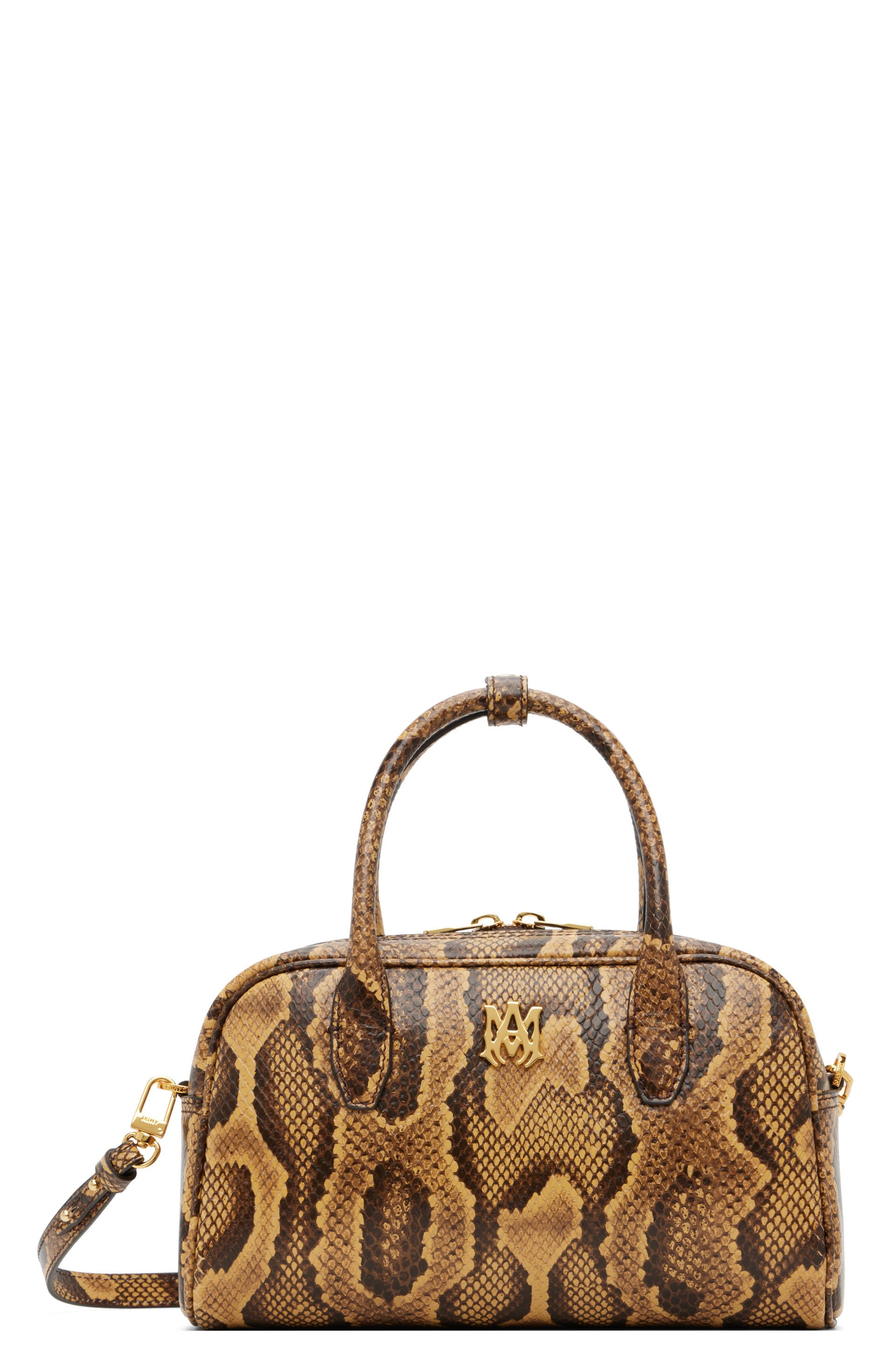 AMIRI - Brown Python MA Bowling Bag
