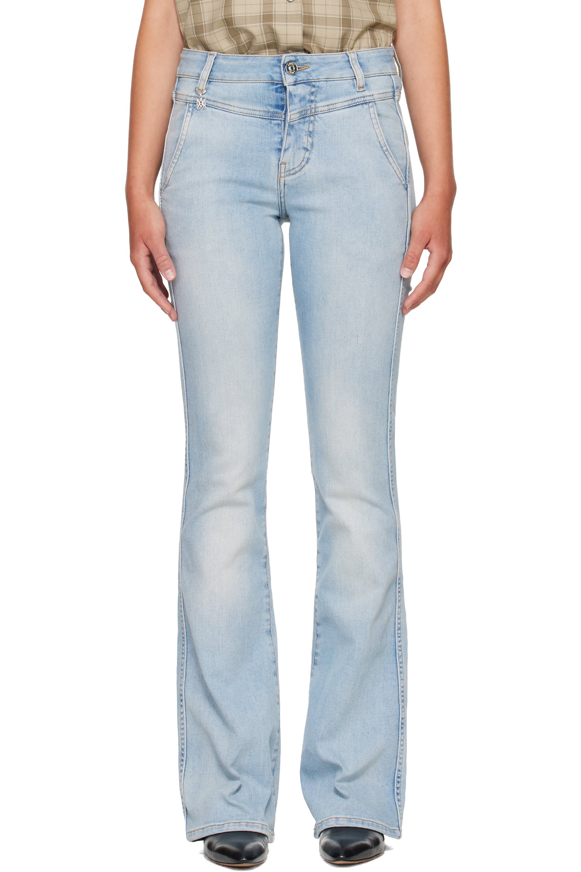 AMIRI - Blue Skinny Flare Jeans