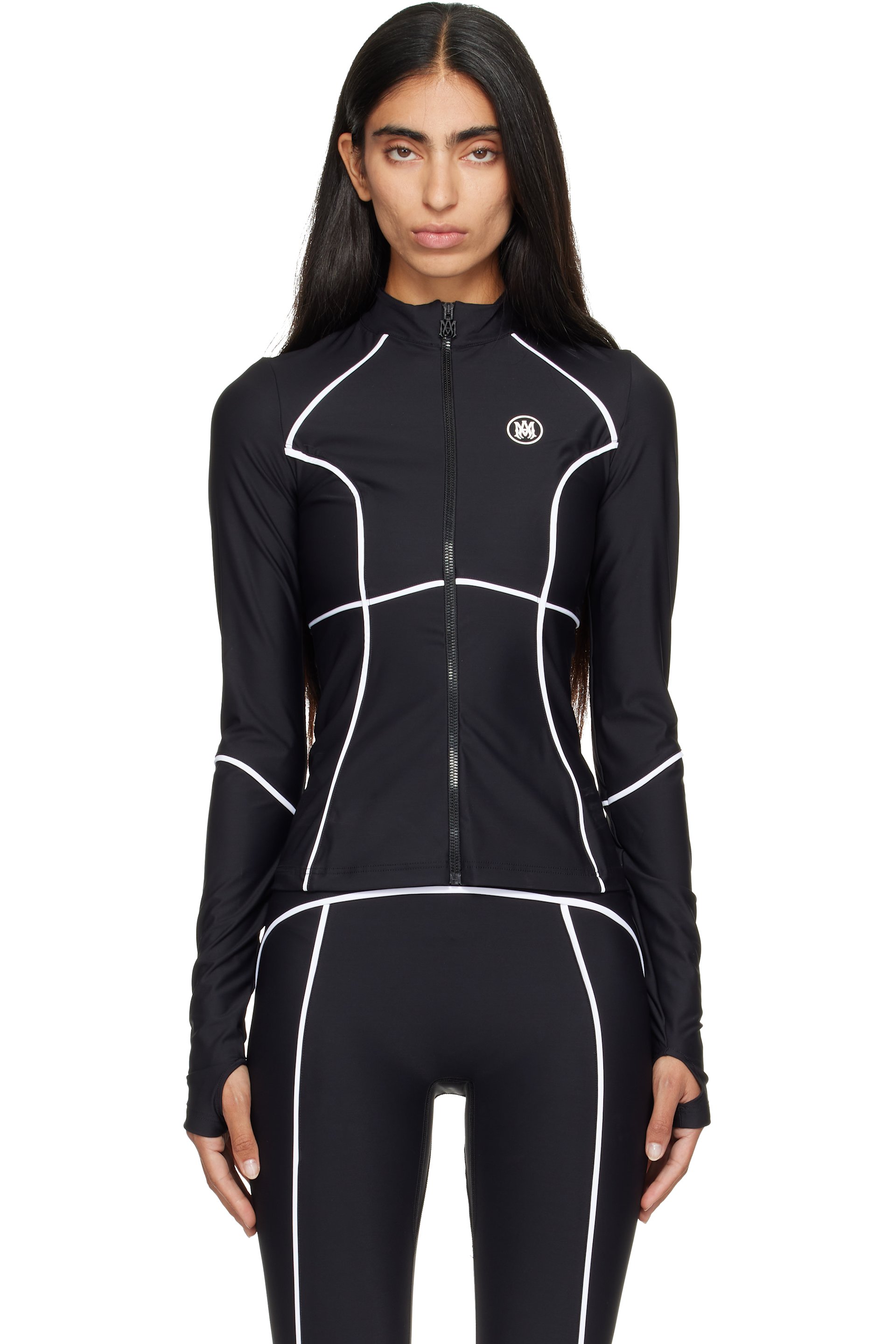 AMIRI - Black MA Zipped Track Jacket