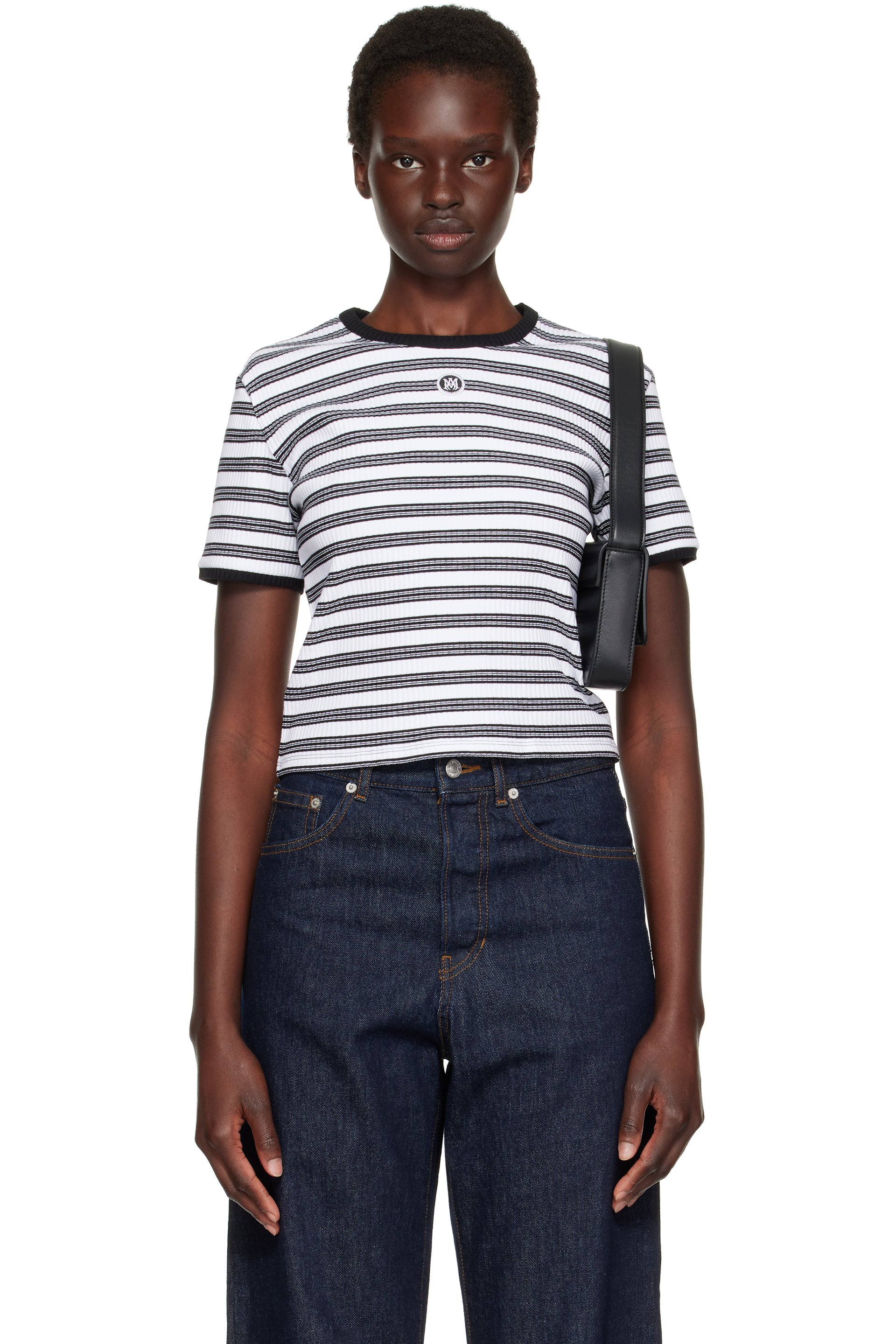 AMIRI - Black & White MA Striped T-shirt
