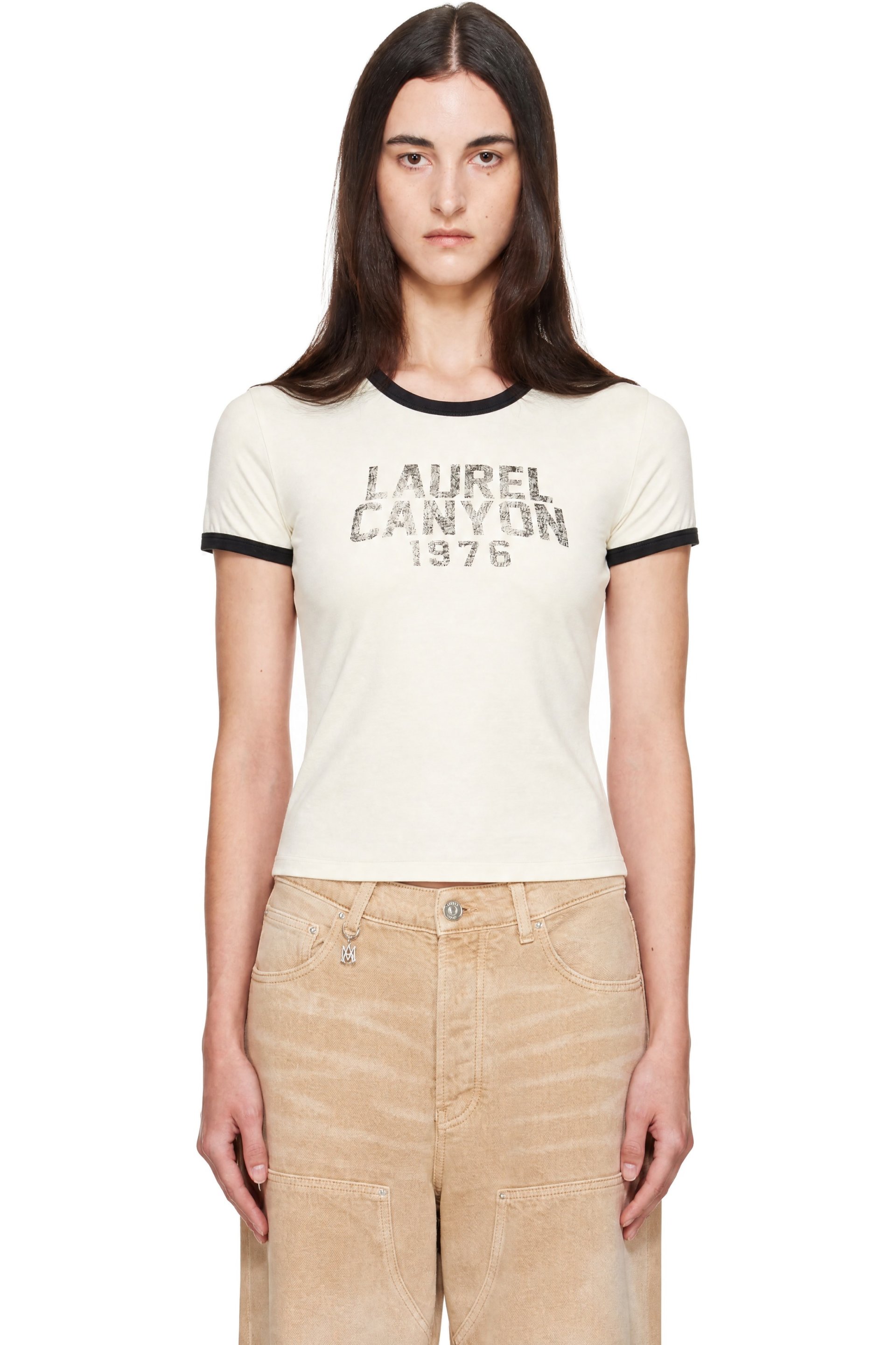 AMIRI - Off-White 'Laurel Canyon' Ringer T-shirt