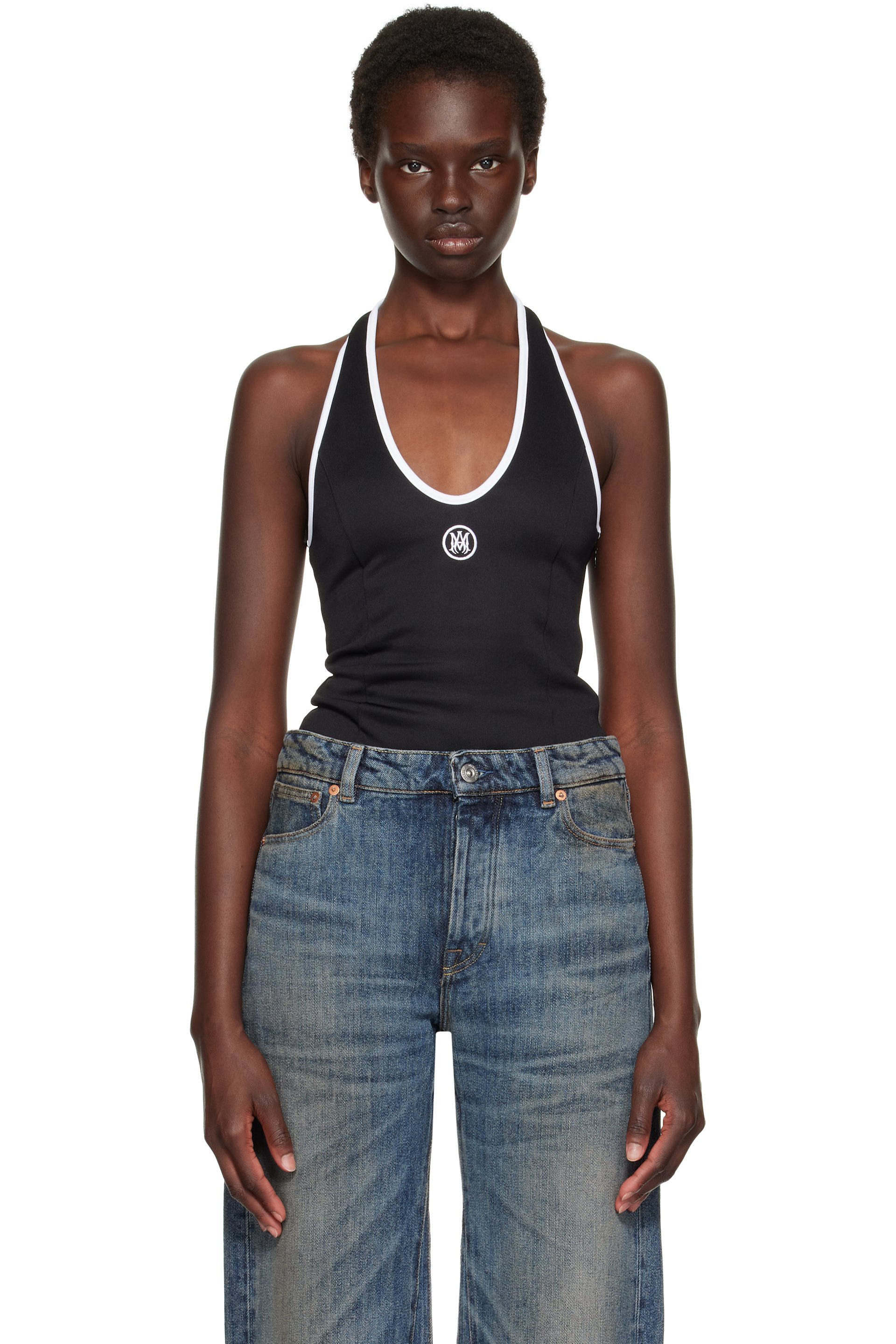 AMIRI - Black MA Halter Top