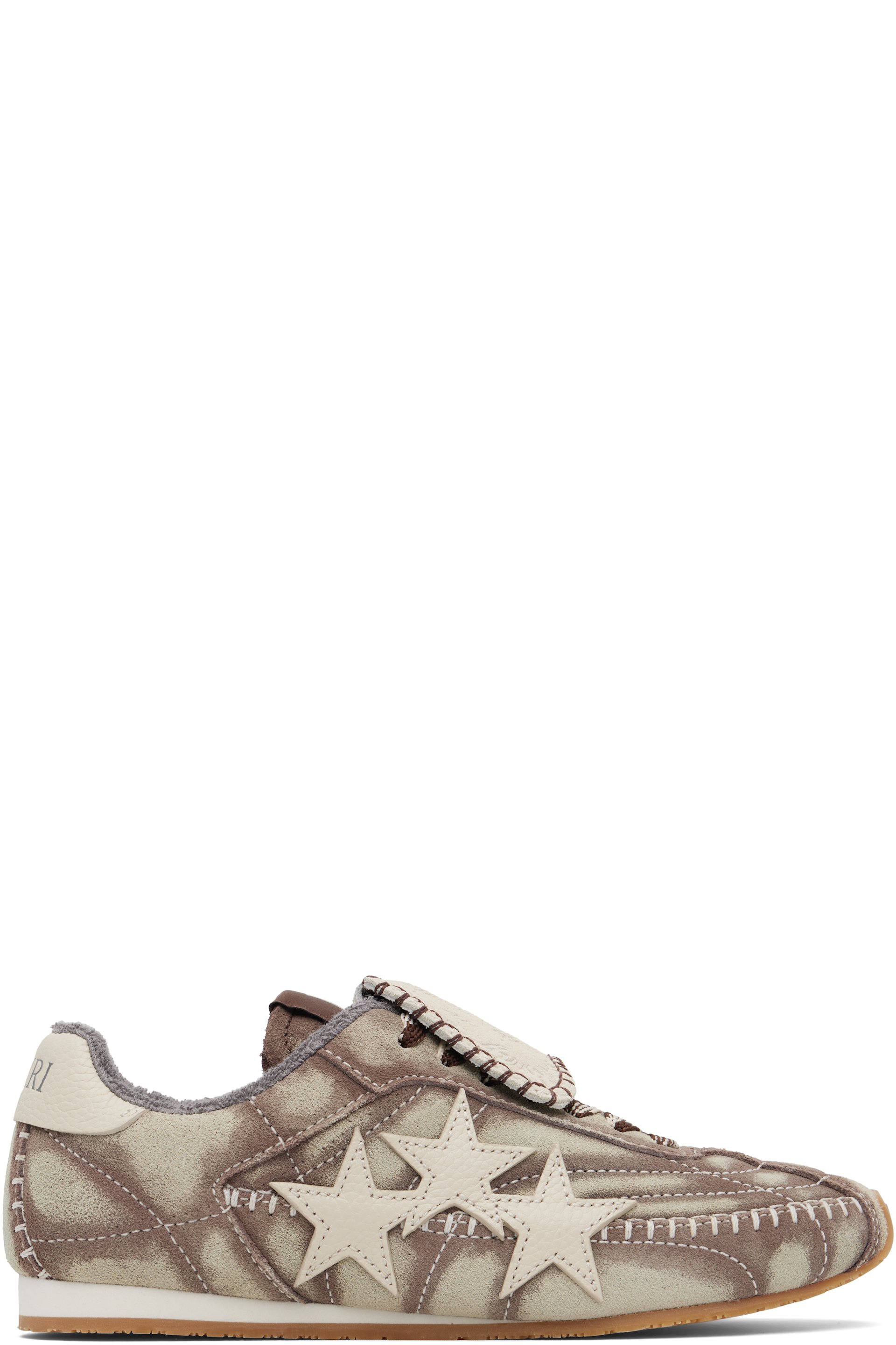 AMIRI - Gray & Taupe Pacific Flat Sneakers