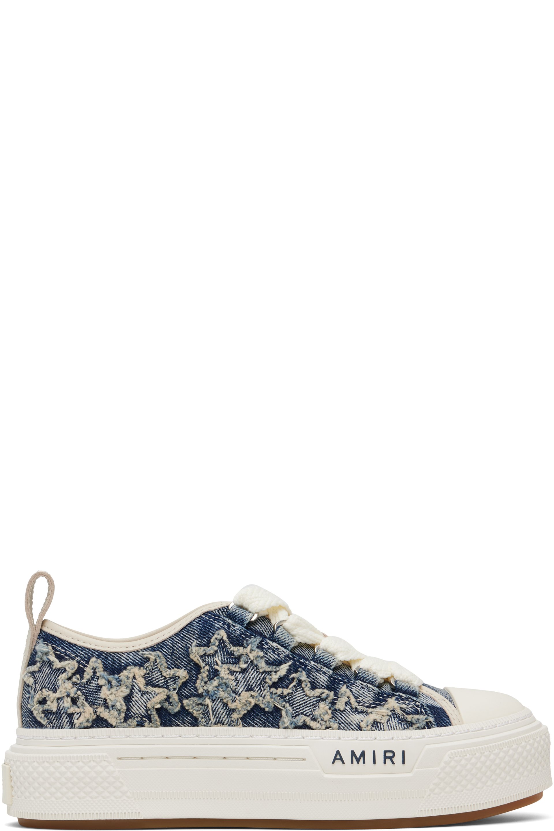AMIRI - Blue Denim Court Low Sneakers