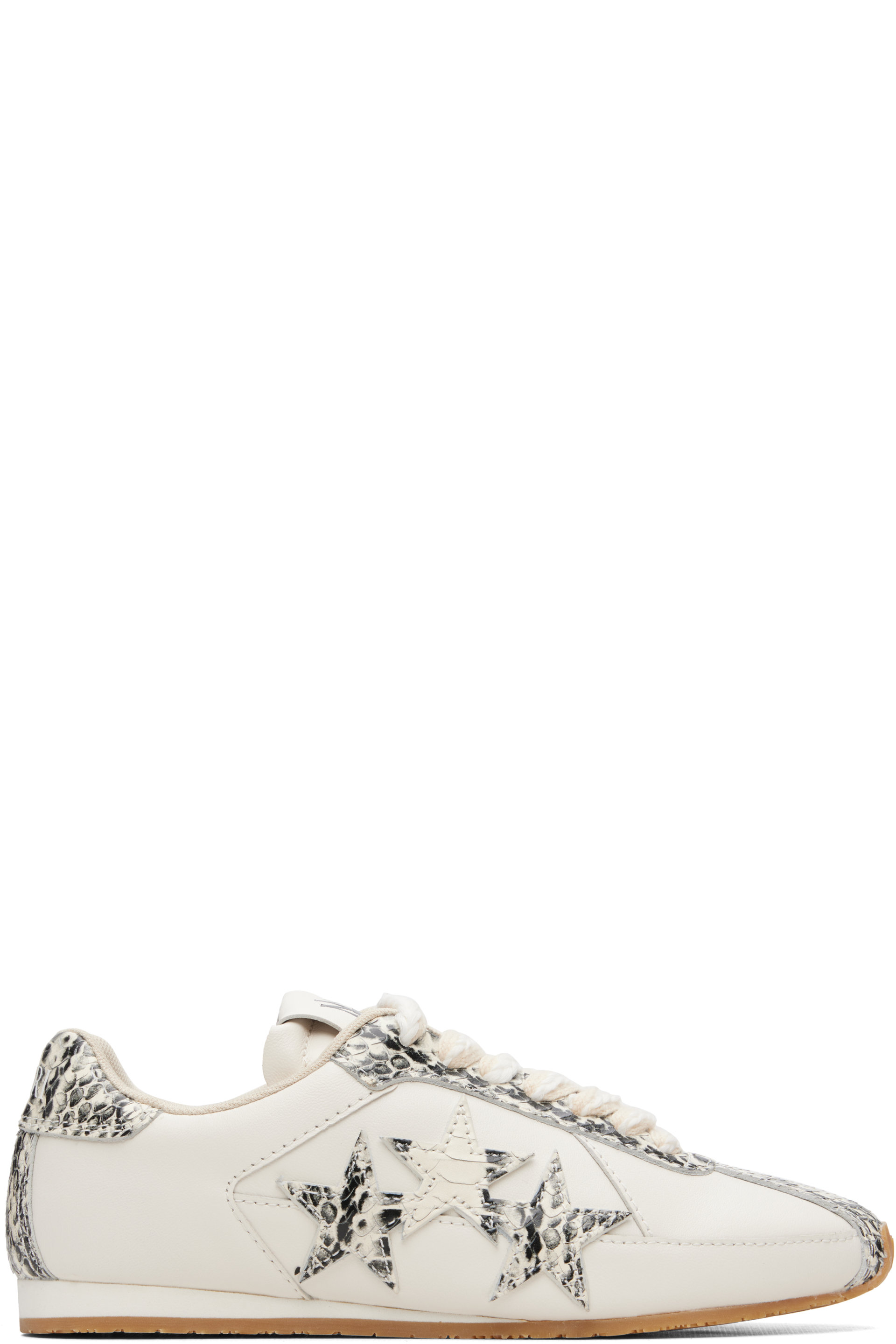 AMIRI - Off-White Lizard Pacific Flat Sneakers