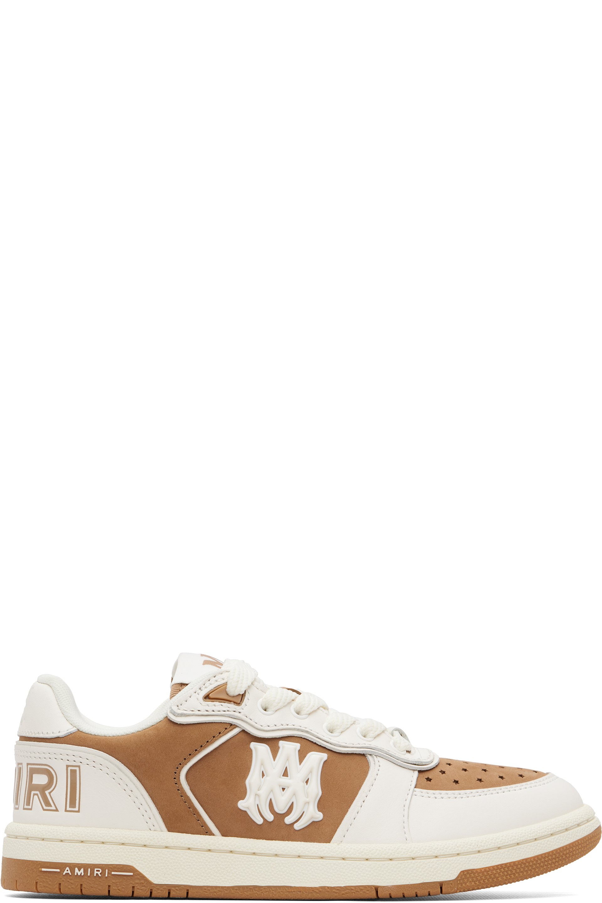 AMIRI - White & Tan Newport Sneakers