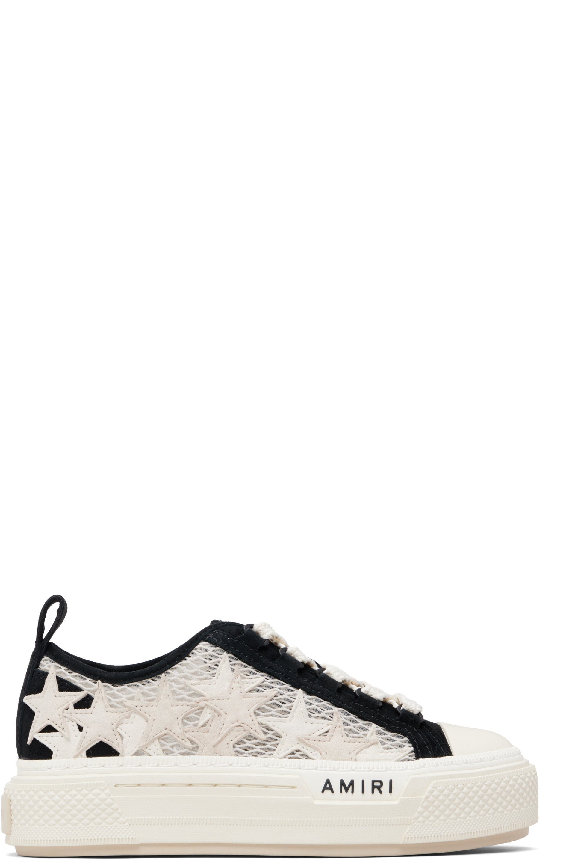 AMIRI - Black & White Mesh Stars Court Low Sneakers