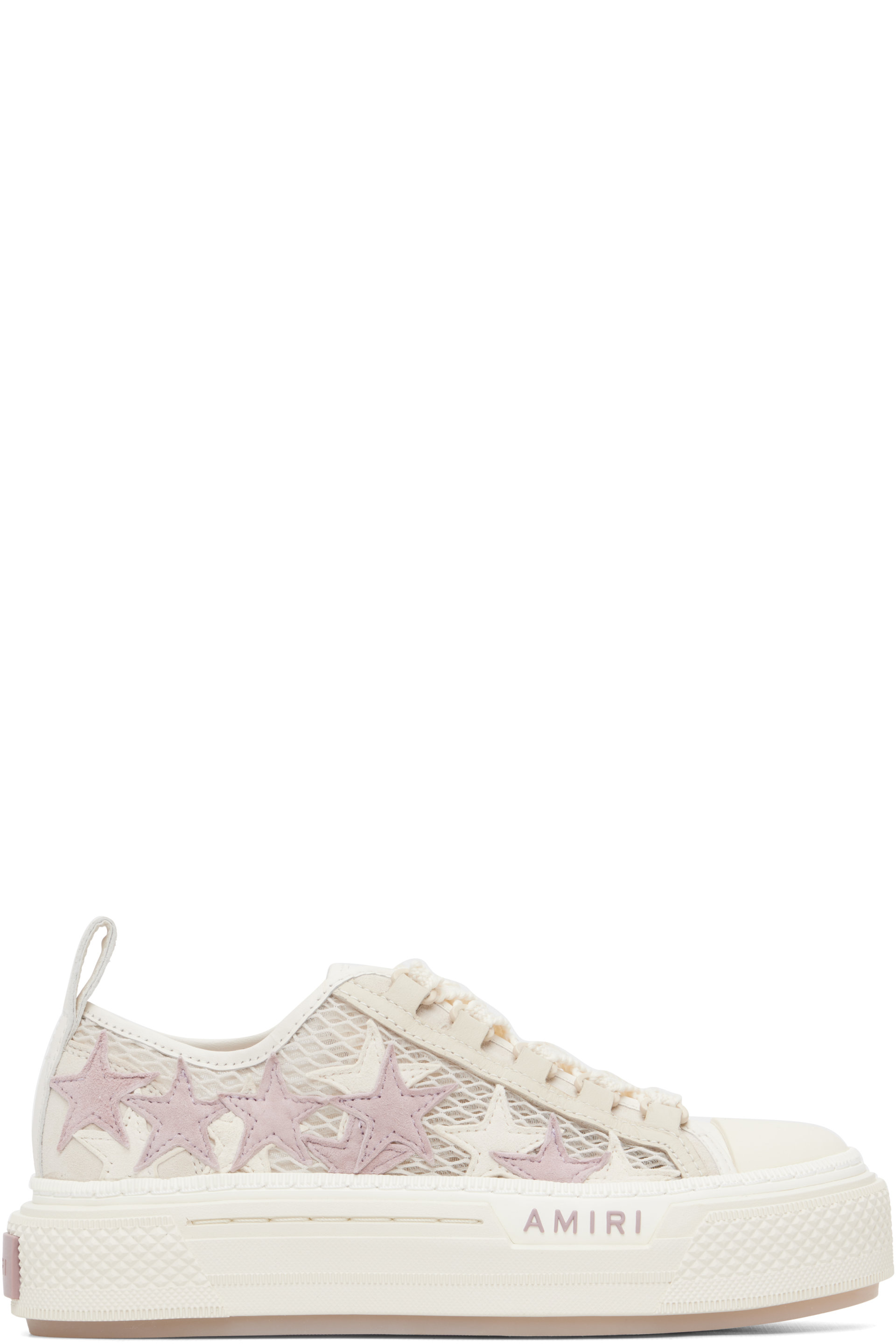 AMIRI - Off-White Mesh Stars Court Low Sneakers