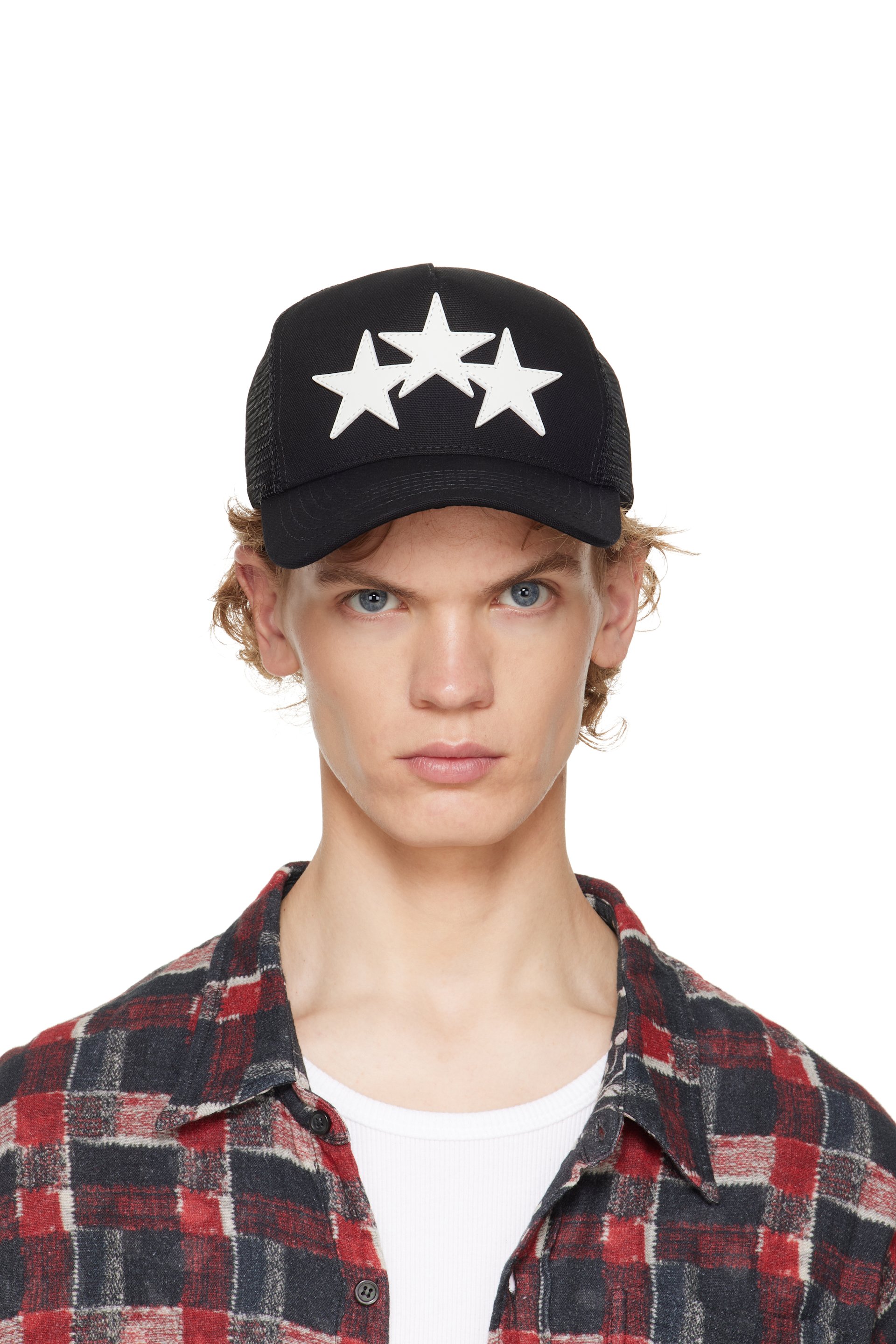 AMIRI - Black 3 Star trucker Cap