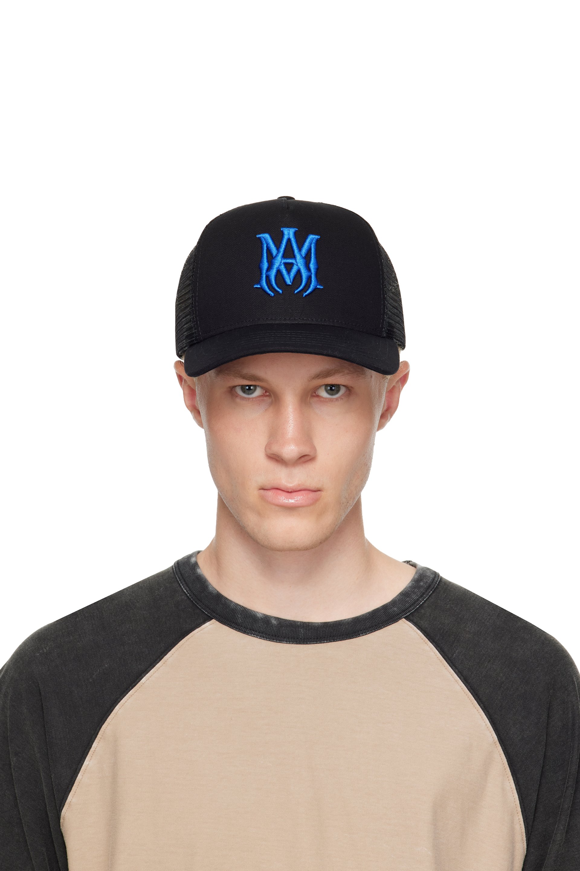 AMIRI - Casquette de camionneur noire à monogramme