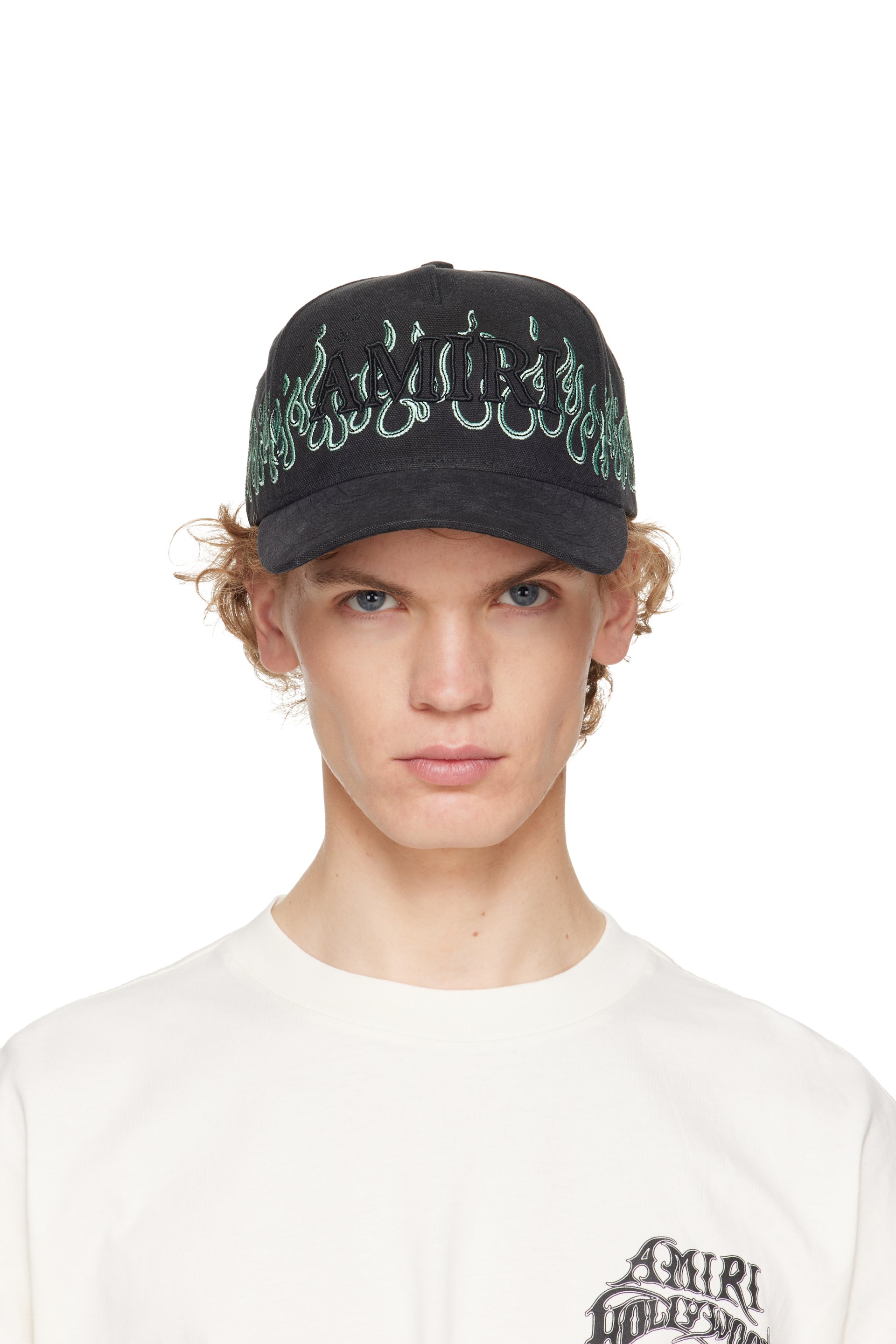 AMIRI - Black Flames Baseball Cap