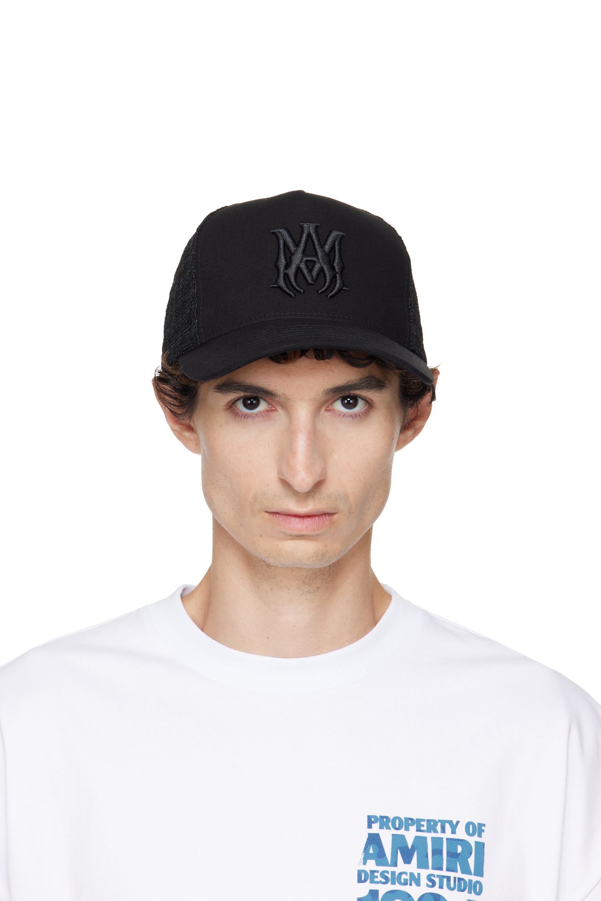 AMIRI - Black Canvas MA Trucker Cap