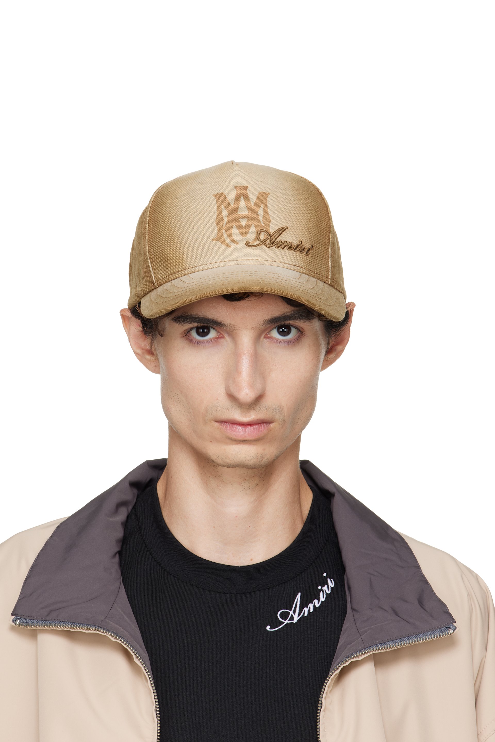 AMIRI - Beige MA Script Baseball Cap