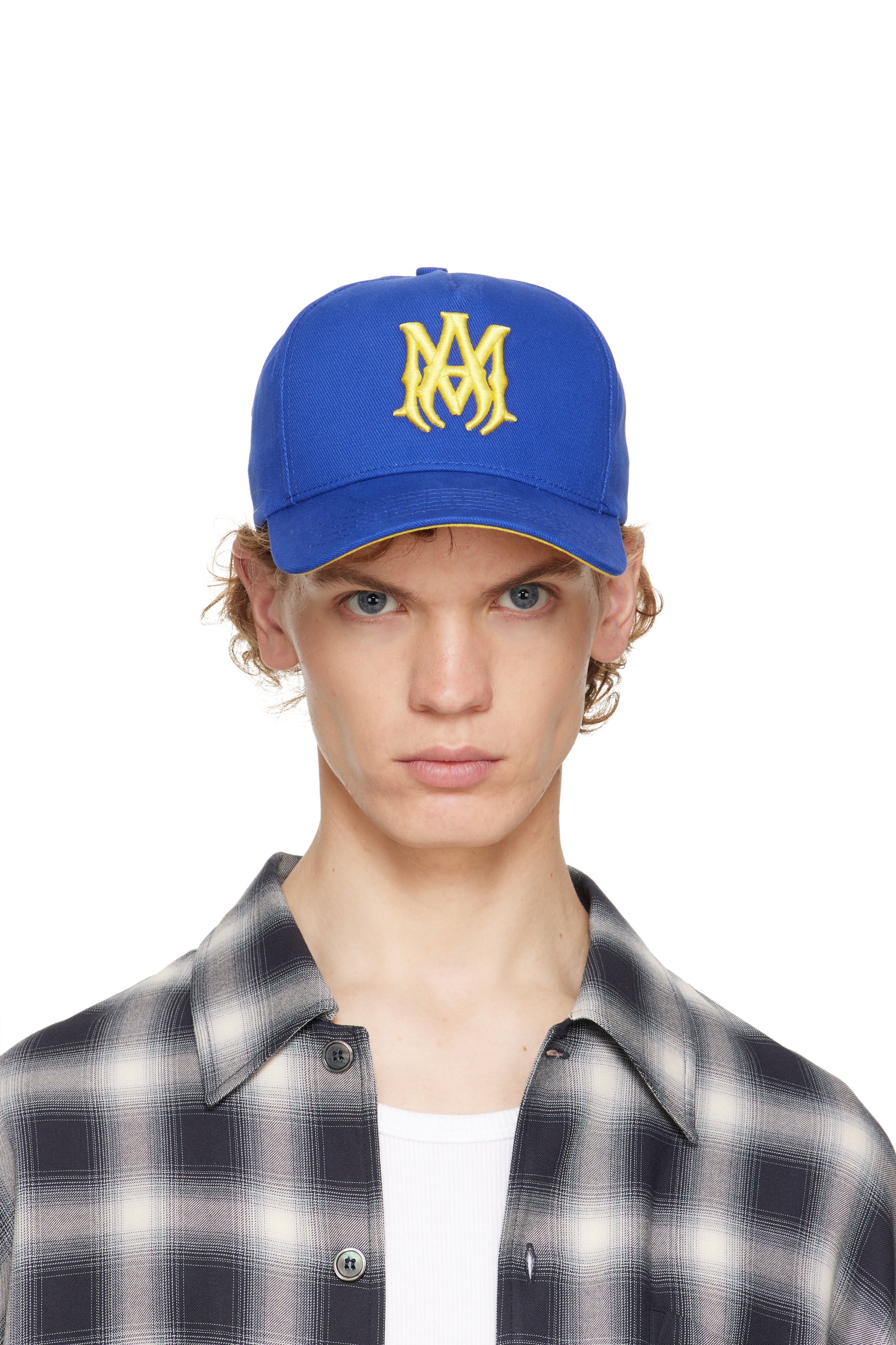 AMIRI - Blue 'MA' Cotton Cap