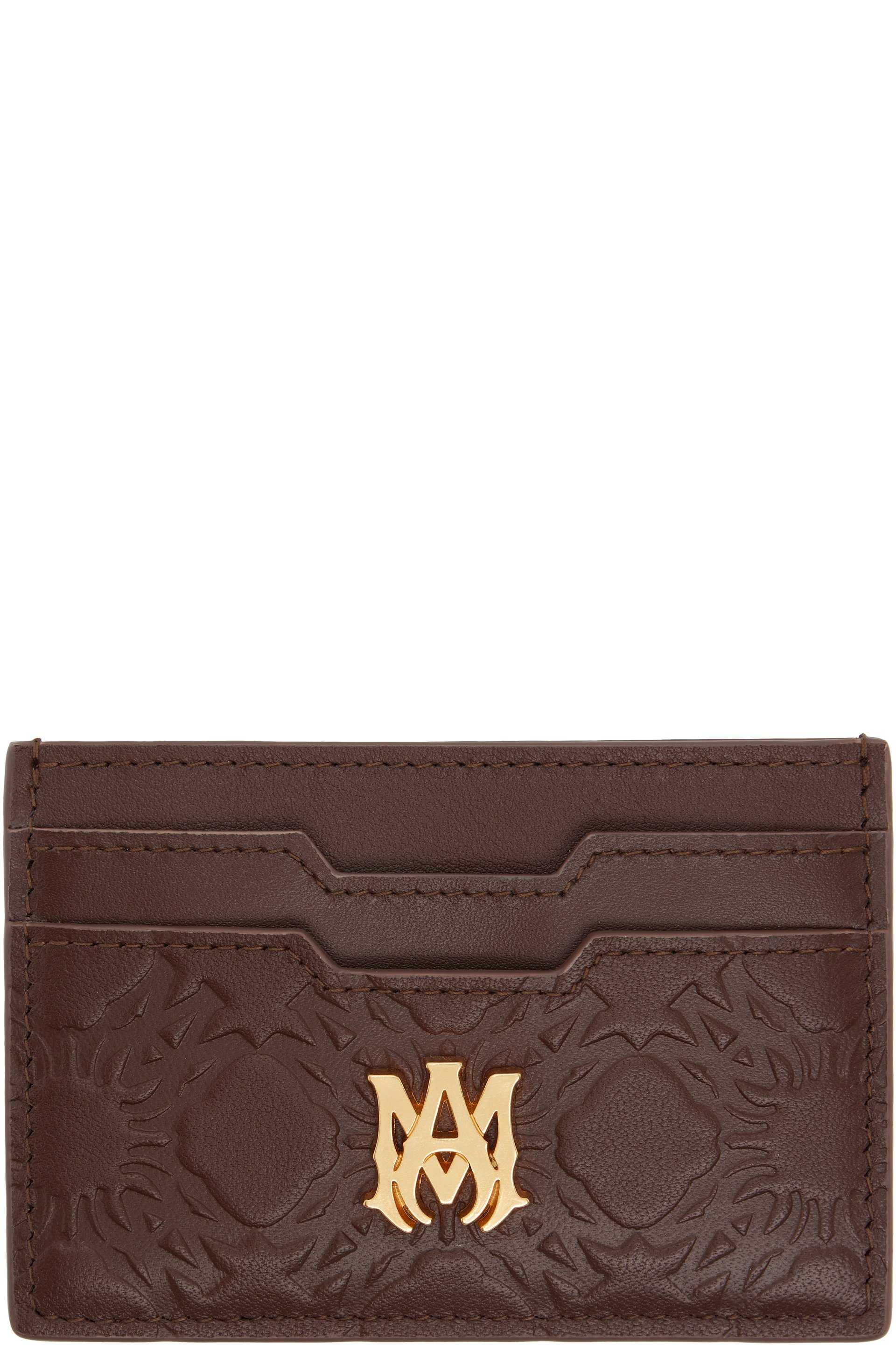 AMIRI - 棕色 MA Quad Leather 卡包