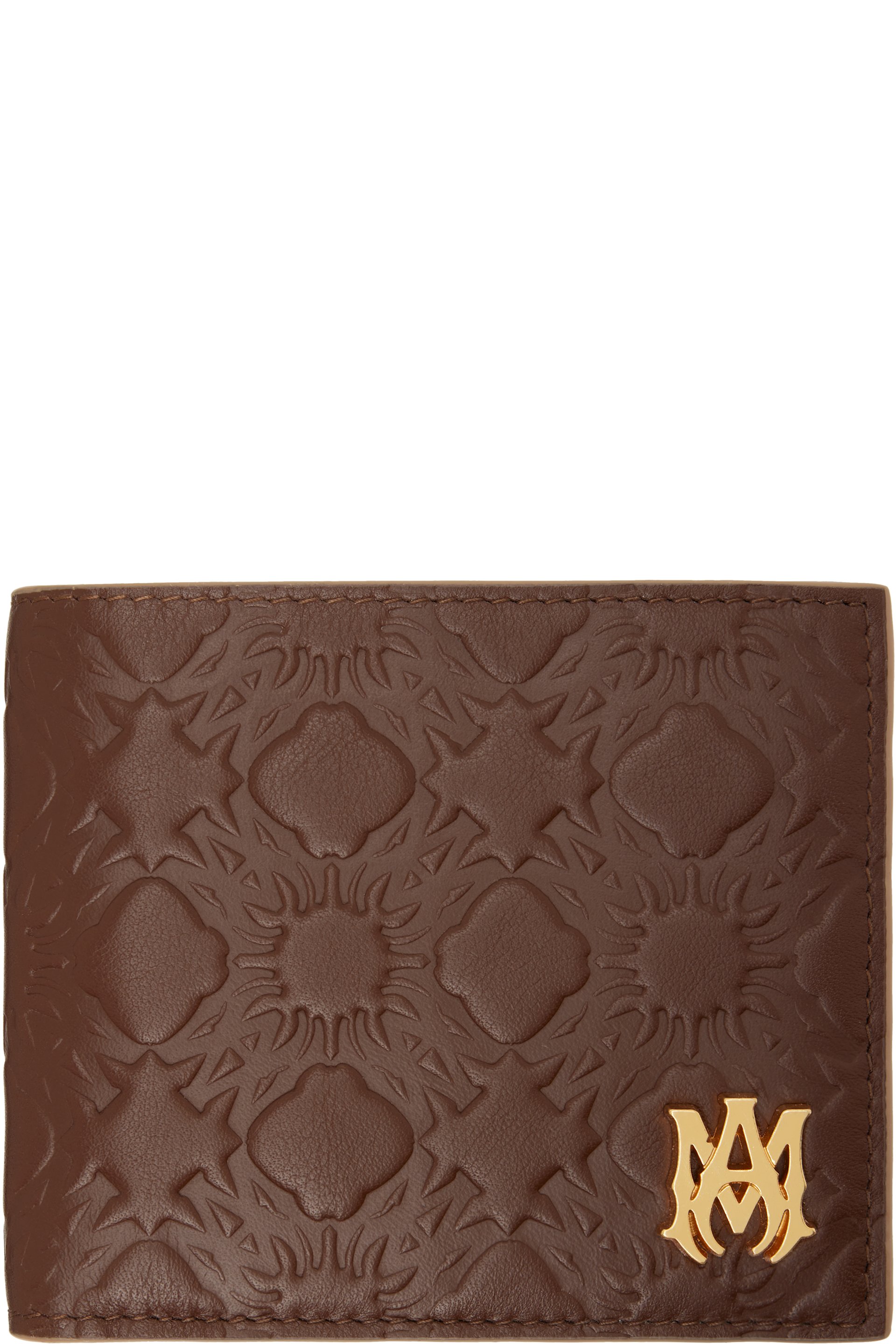 AMIRI - 棕色 MA Quad Leather 钱包