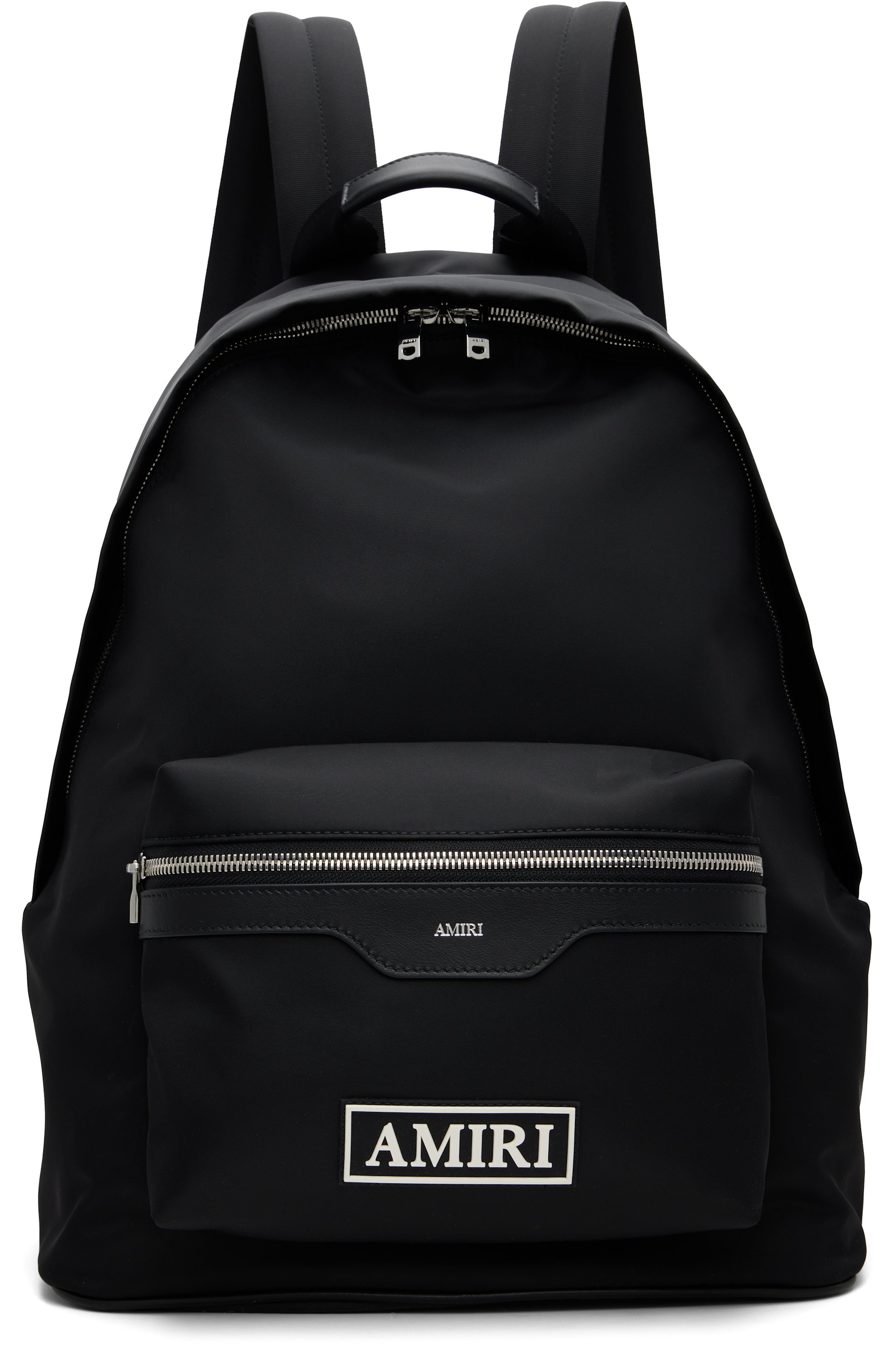 AMIRI - Black Logo Patch Nylon Backpack