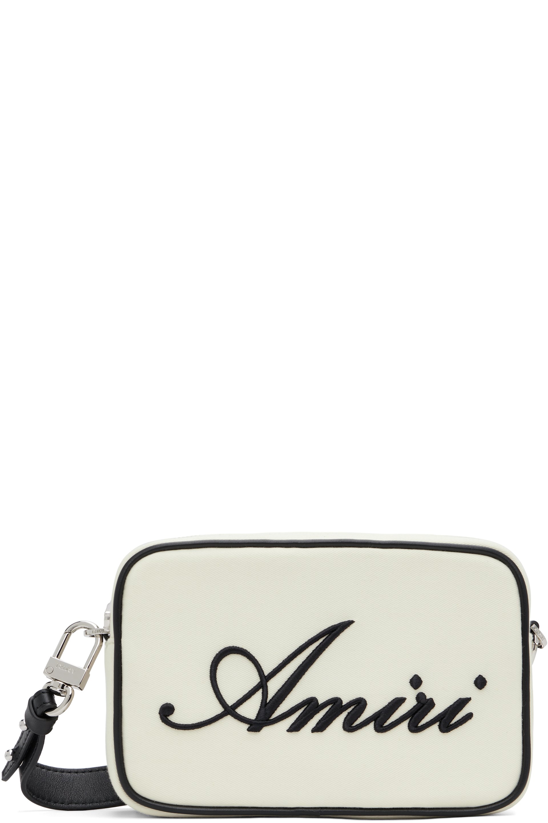 AMIRI - Off-White 'AMIRI' Embroidered Camera Bag